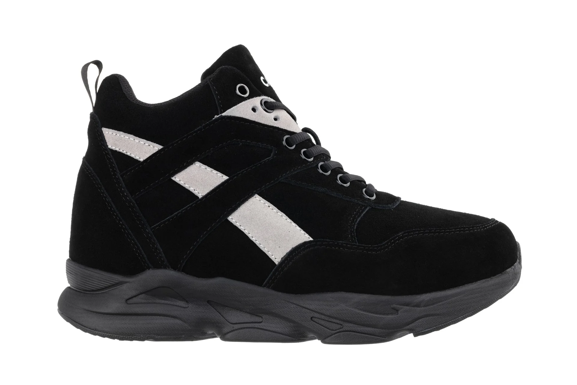 S33594 - 4 Inches Taller (Black/Grey) - Men's Sneakers - Image 2