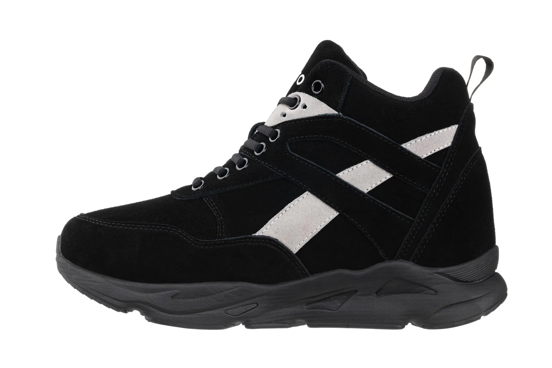 S33594 - 4 Inches Taller (Black/Grey) - Men's Sneakers - Image 3