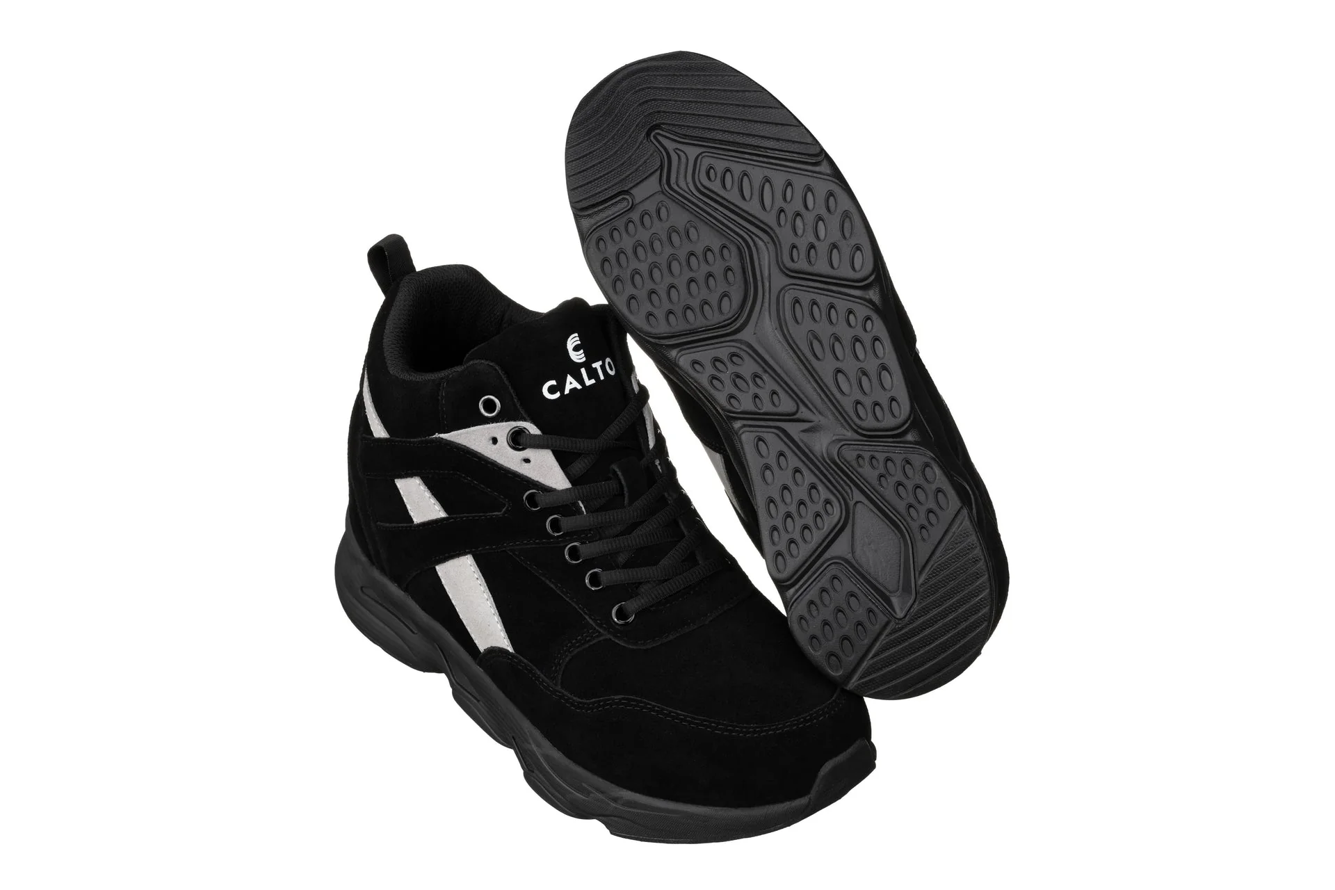 S33594 - 4 Inches Taller (Black/Grey) - Men's Sneakers - Image 5