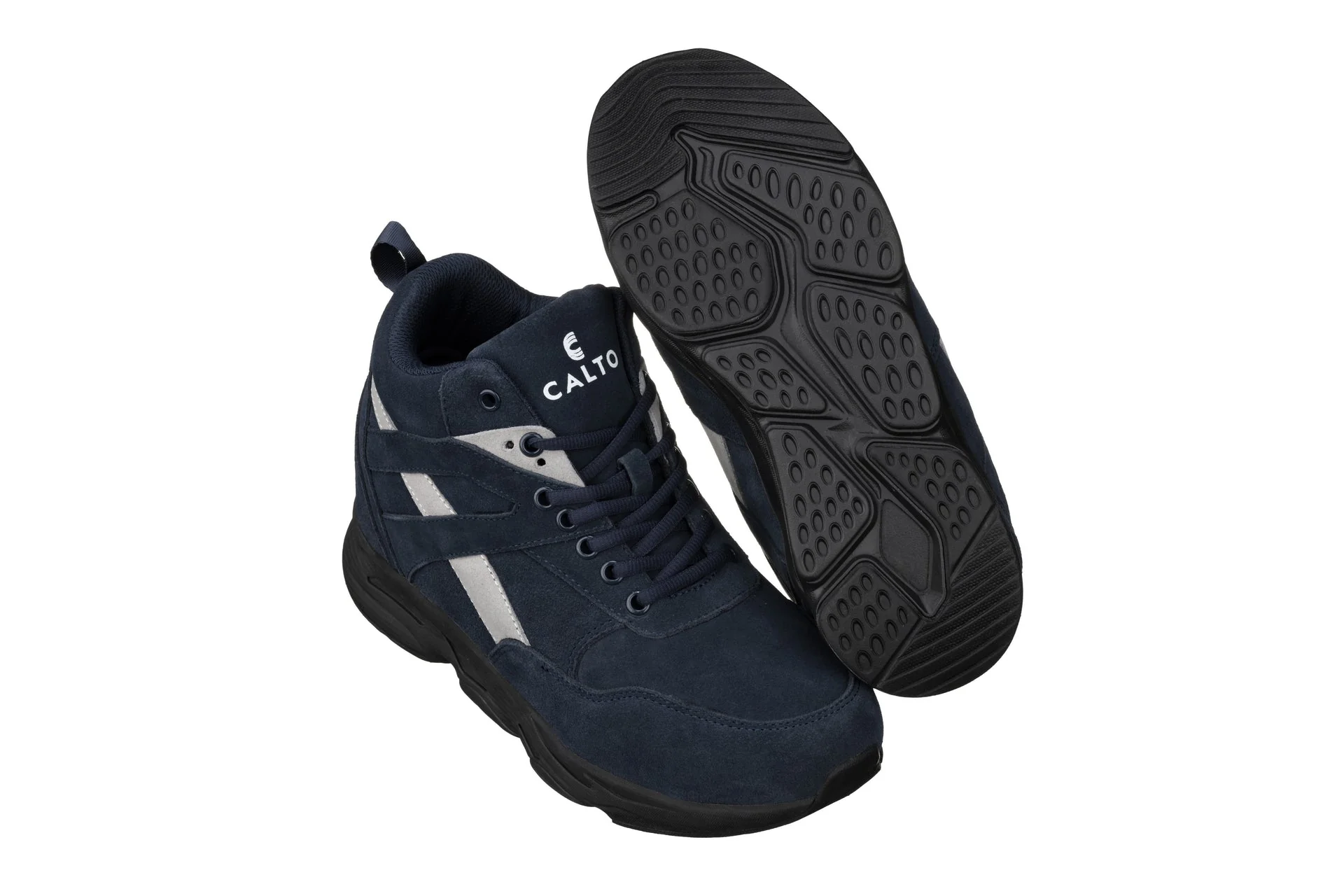 S33595 - 4 Inches Taller (Blue/Grey) - Men's Sneakers - Image 5