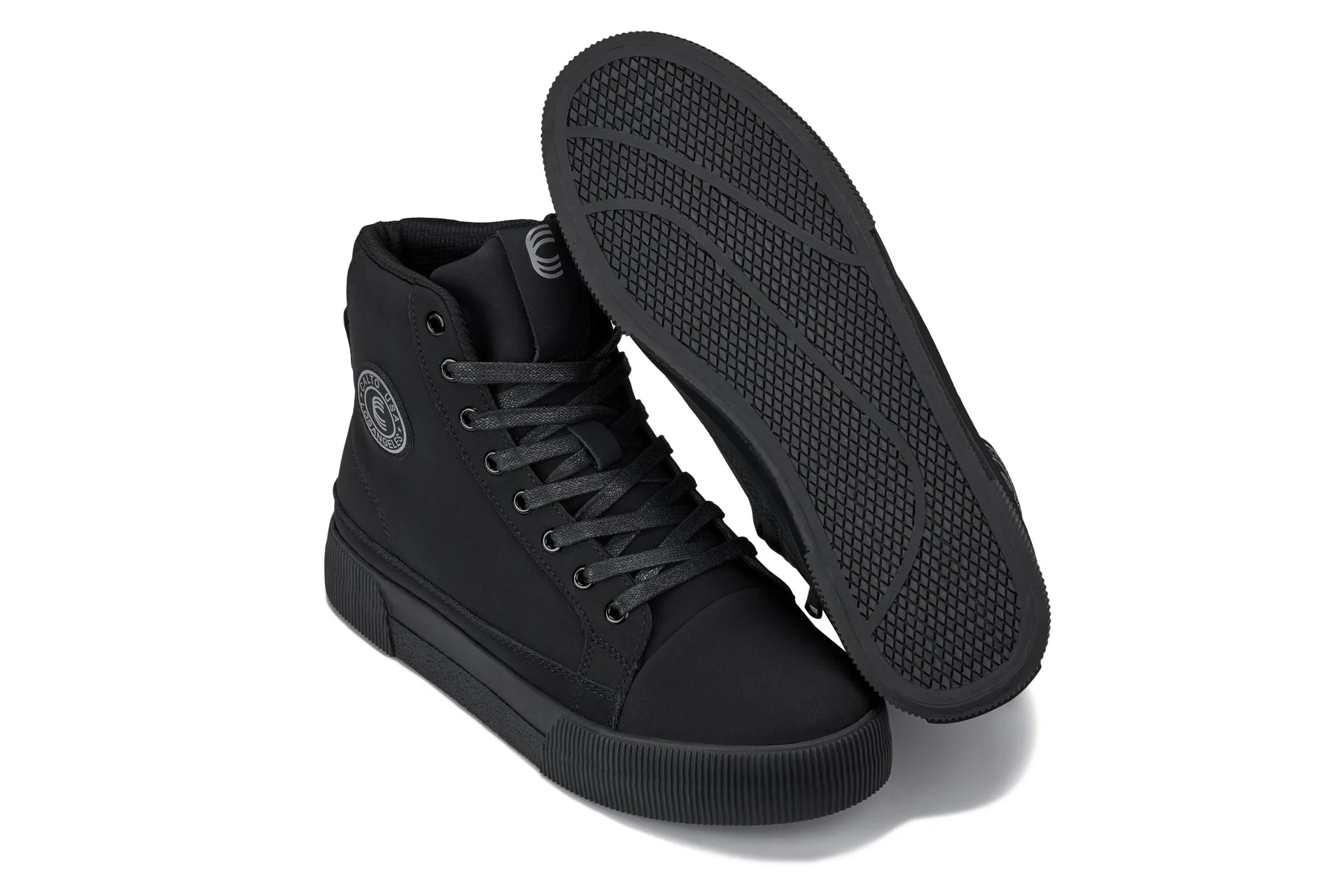 S3421 - 2.4 Inches Taller (Black) - Cap Toe High Top Zip-Up Sneaker Men's Boots - Image 6