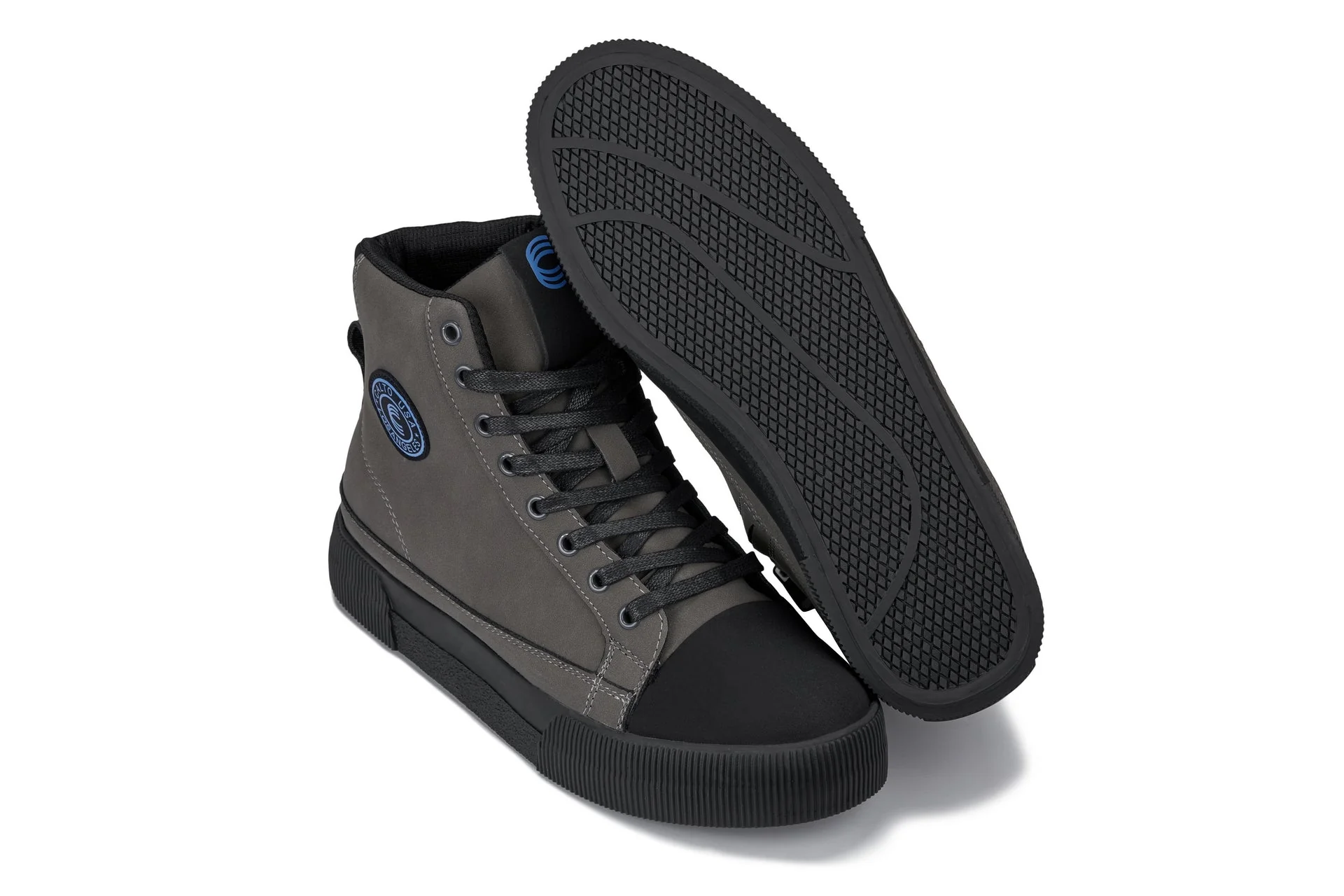 S3423 - 2.4 Inches Taller (Grey) - Cap Toe High Top Zip-Up Men's Sneaker Boots - Image 6