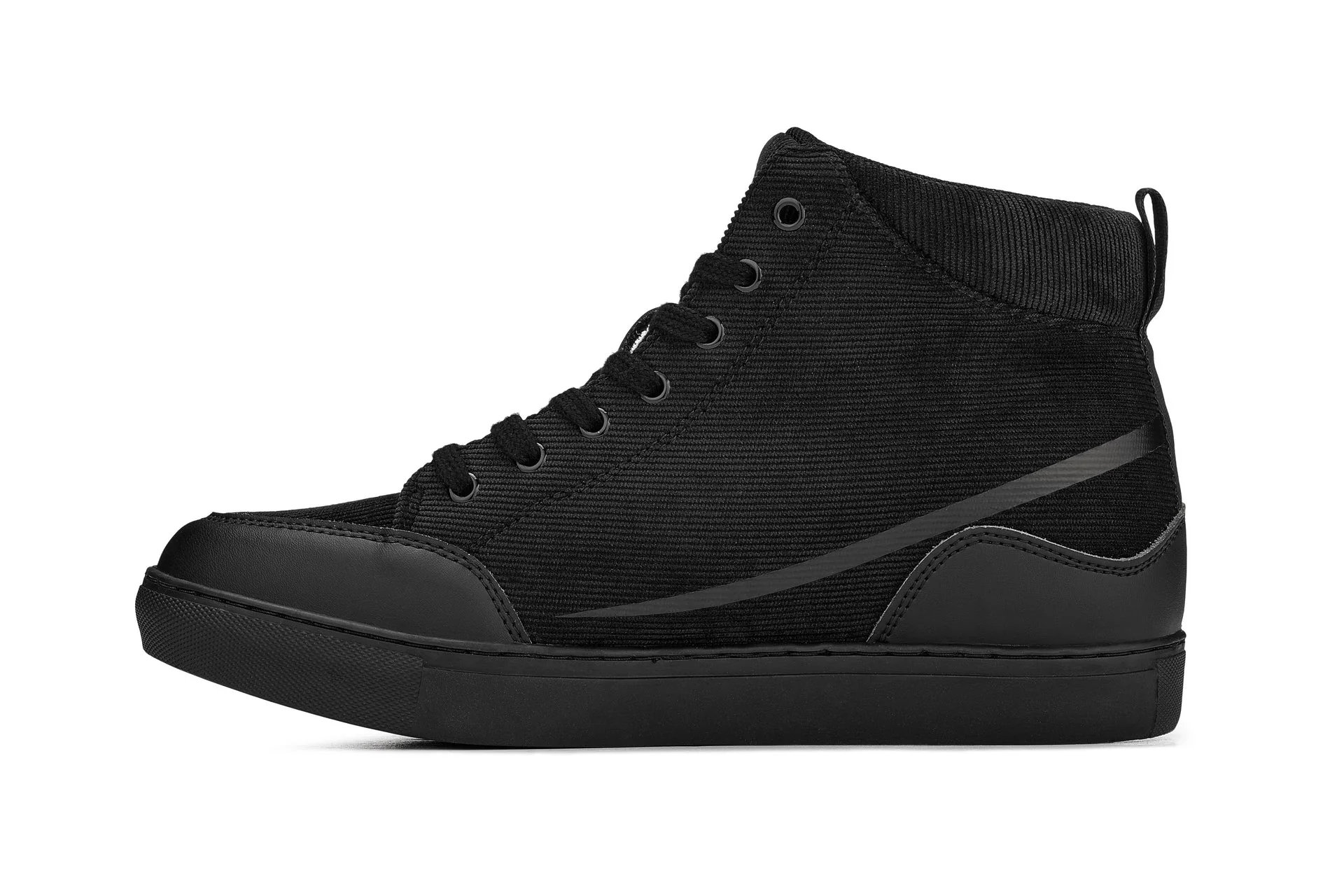 S4130 - 2.6 Inches Taller (Onyx/Black Sole) - Corduroy Ankle Top Men's Sneak-boot - Image 3