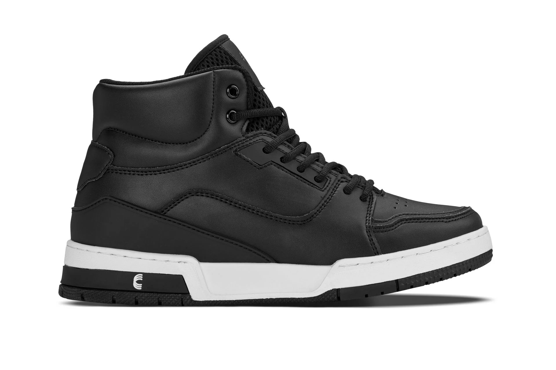 S4750 - 3 Inches Taller (Black) - High Top Men's Sneakers - Image 2