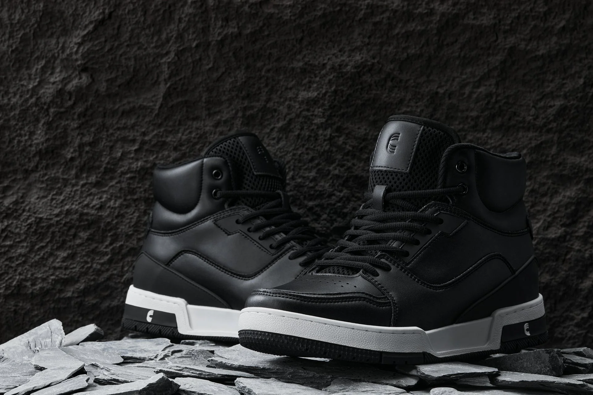 S4750 - 3 Inches Taller (Black) - High Top Men's Sneakers - Image 7