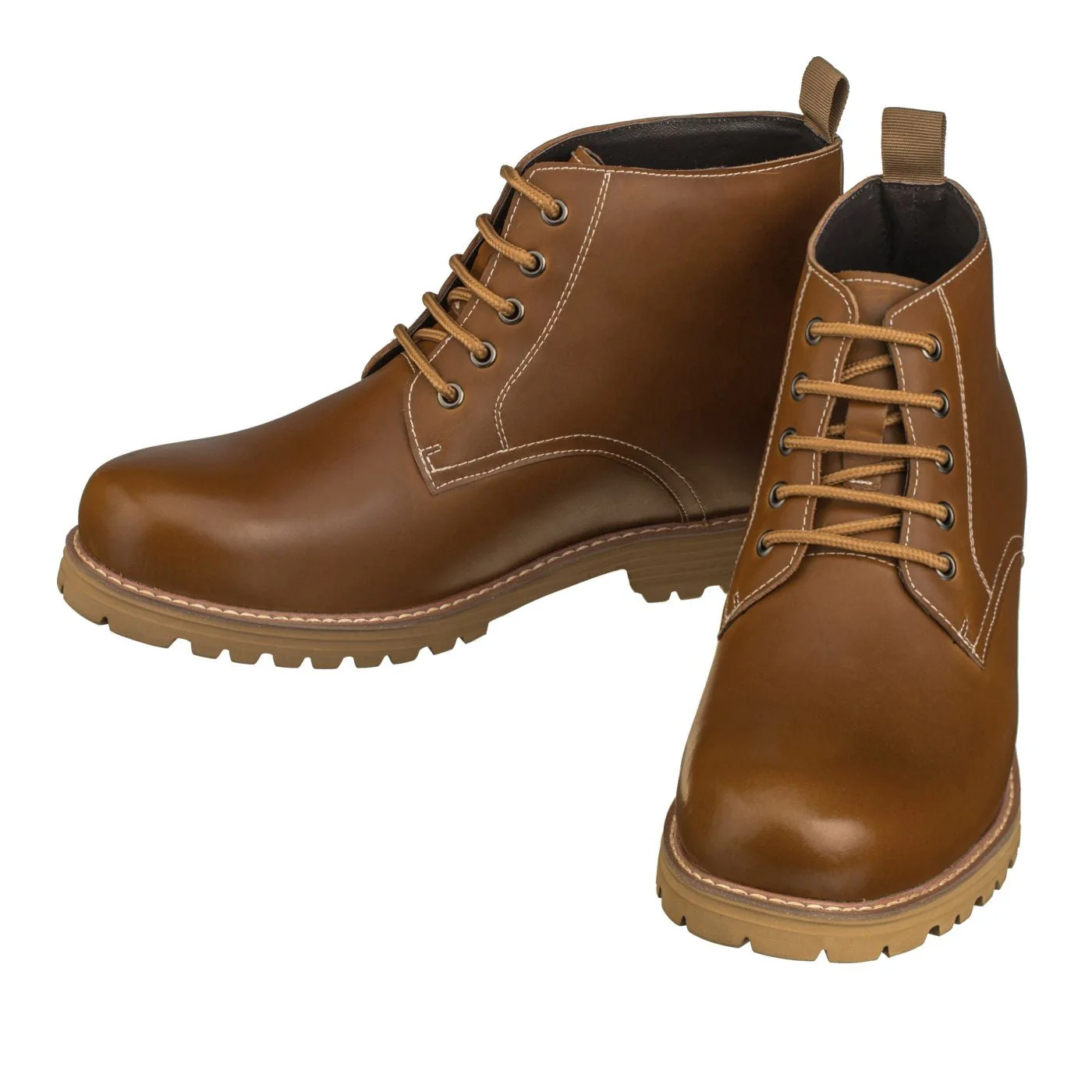 S8751 - 3.4 Inches Taller (Brown) - Men's Boots - Image 4