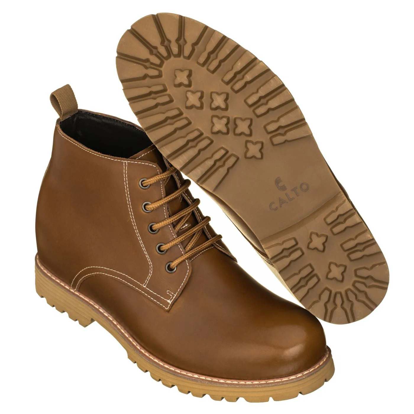 S8751 - 3.4 Inches Taller (Brown) - Men's Boots - Image 5