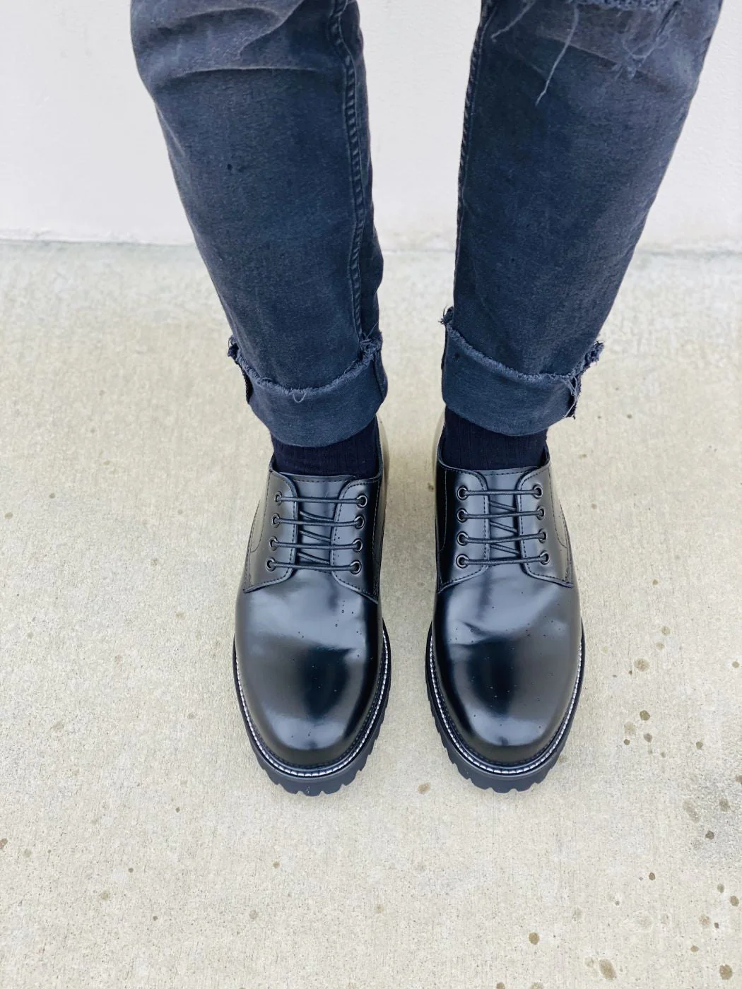 S9118 - 3" Taller Black Leather Elevator Work Men's Shoes - Image 6