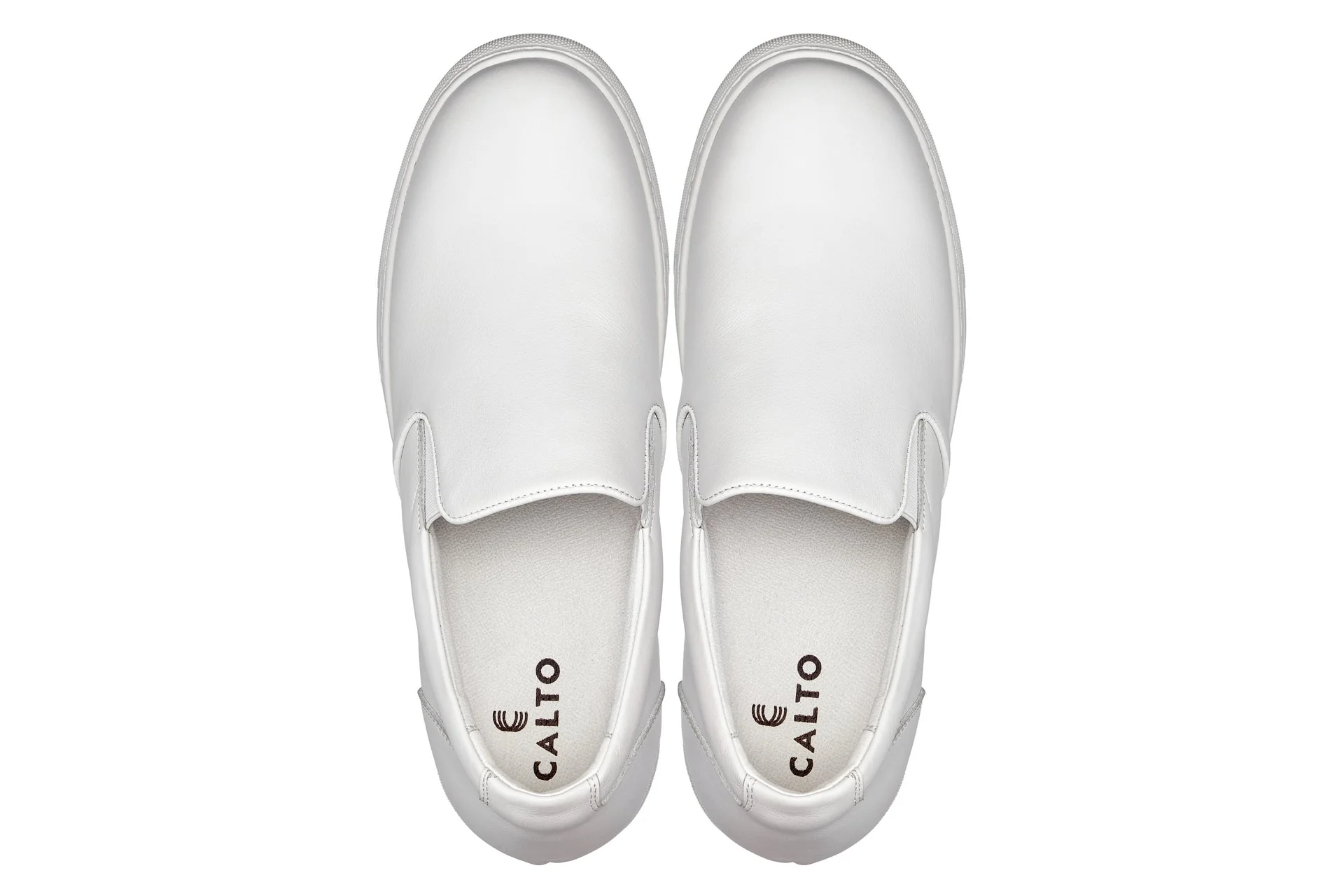 T1022 - 2.6 Inches Taller (White) - Lightweight Nappa Leather Men's Loafer - Image 4