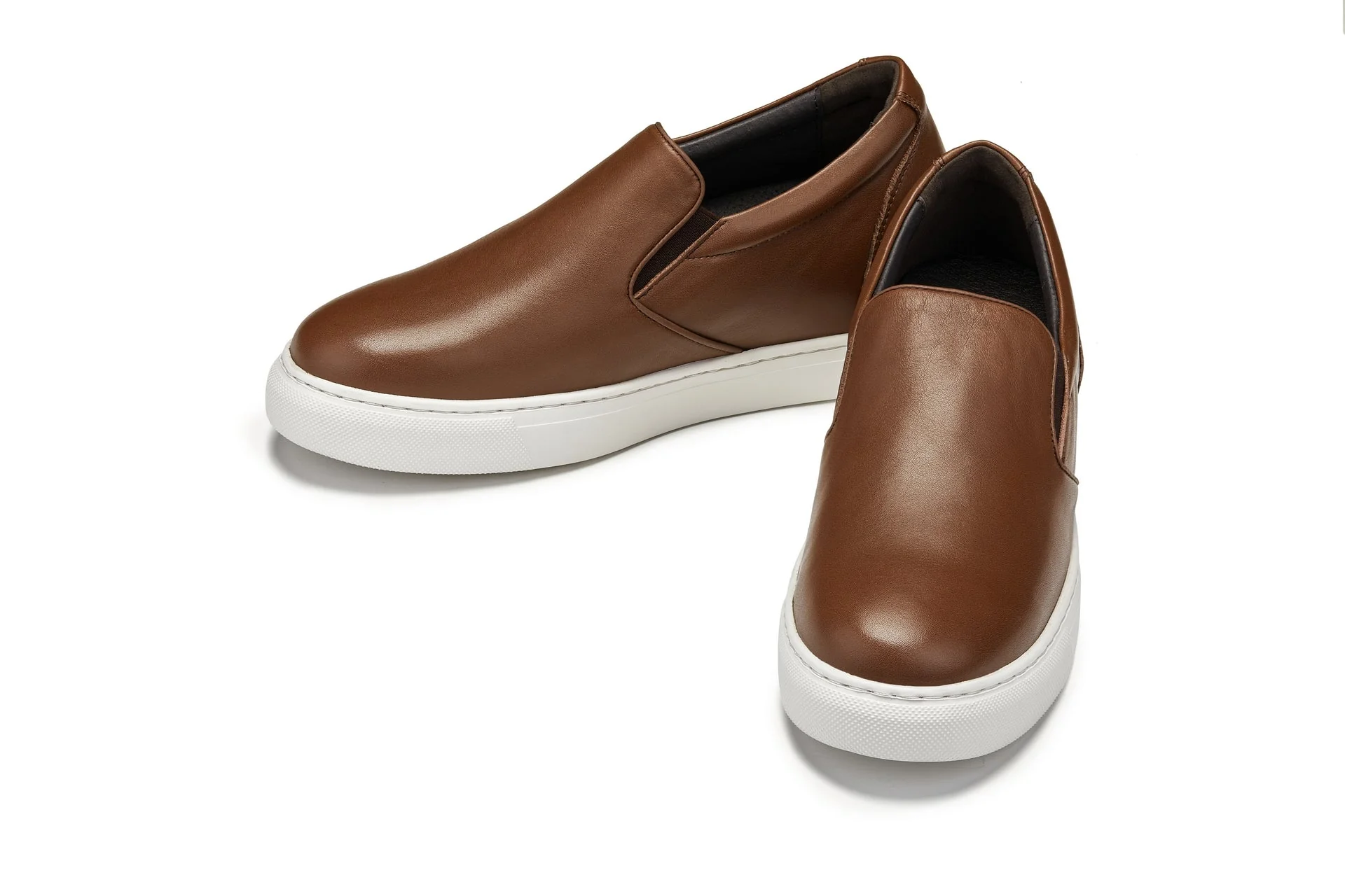 T1023 - 2.6 Inches Taller (Coffee Brown) - Lightweight Nappa Leather Men's Loafer - Image 5