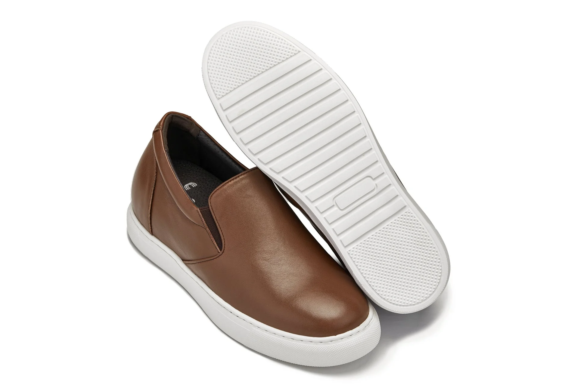 T1023 - 2.6 Inches Taller (Coffee Brown) - Lightweight Nappa Leather Men's Loafer - Image 6