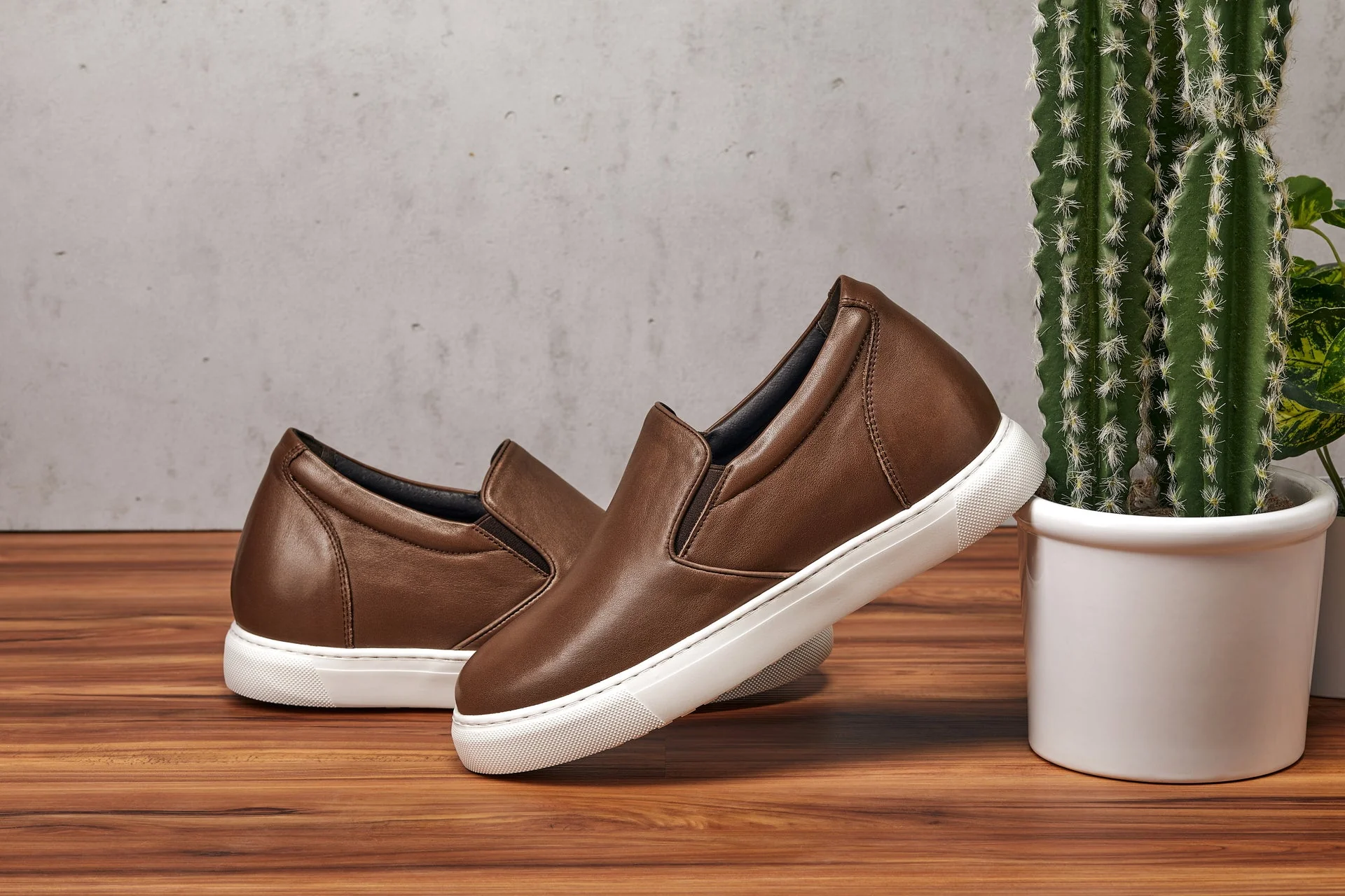T1023 - 2.6 Inches Taller (Coffee Brown) - Lightweight Nappa Leather Men's Loafer - Image 7