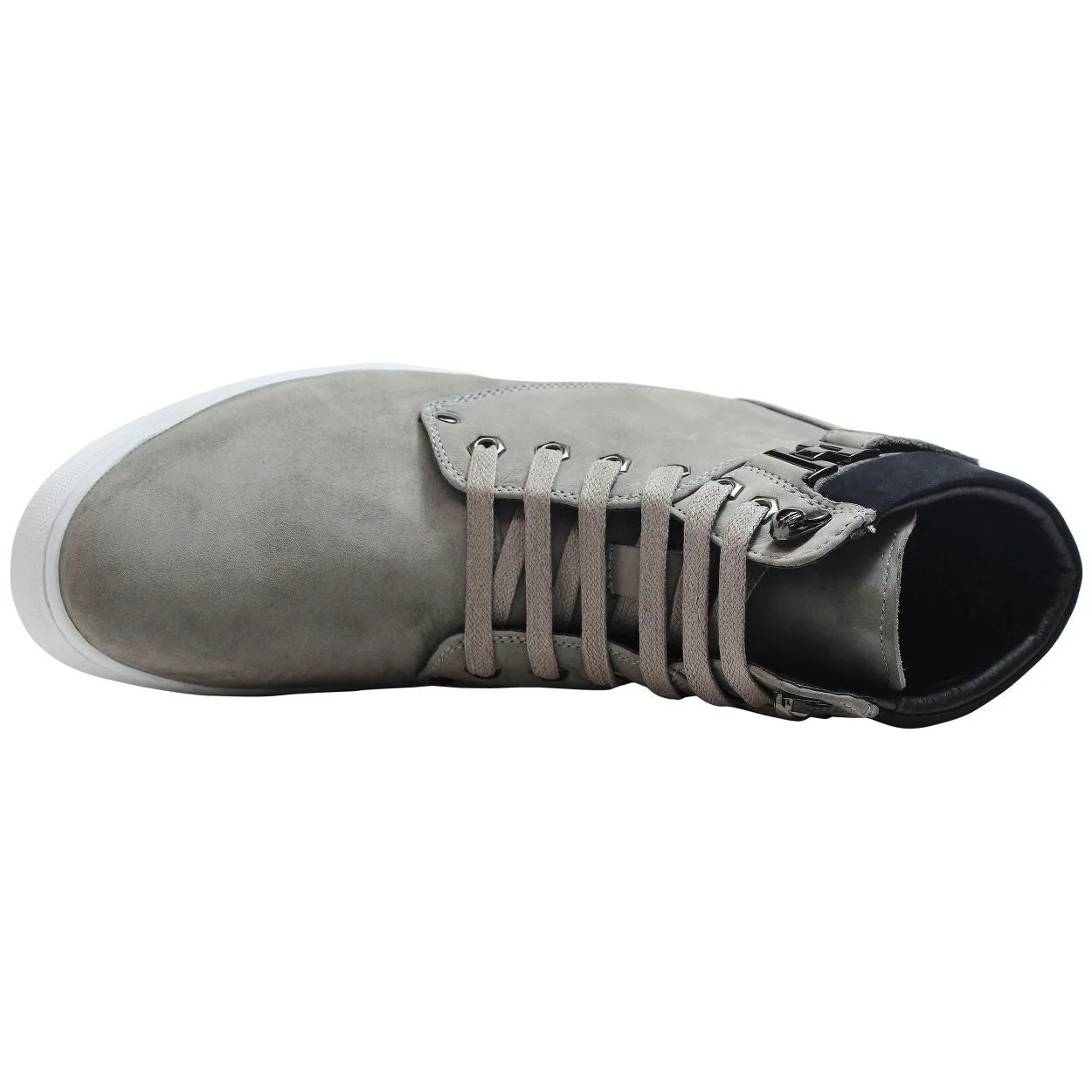 T53120 - 2.6 Inches Taller (Nubuck Grey) - High Top Men's Sneak-boot - Image 2