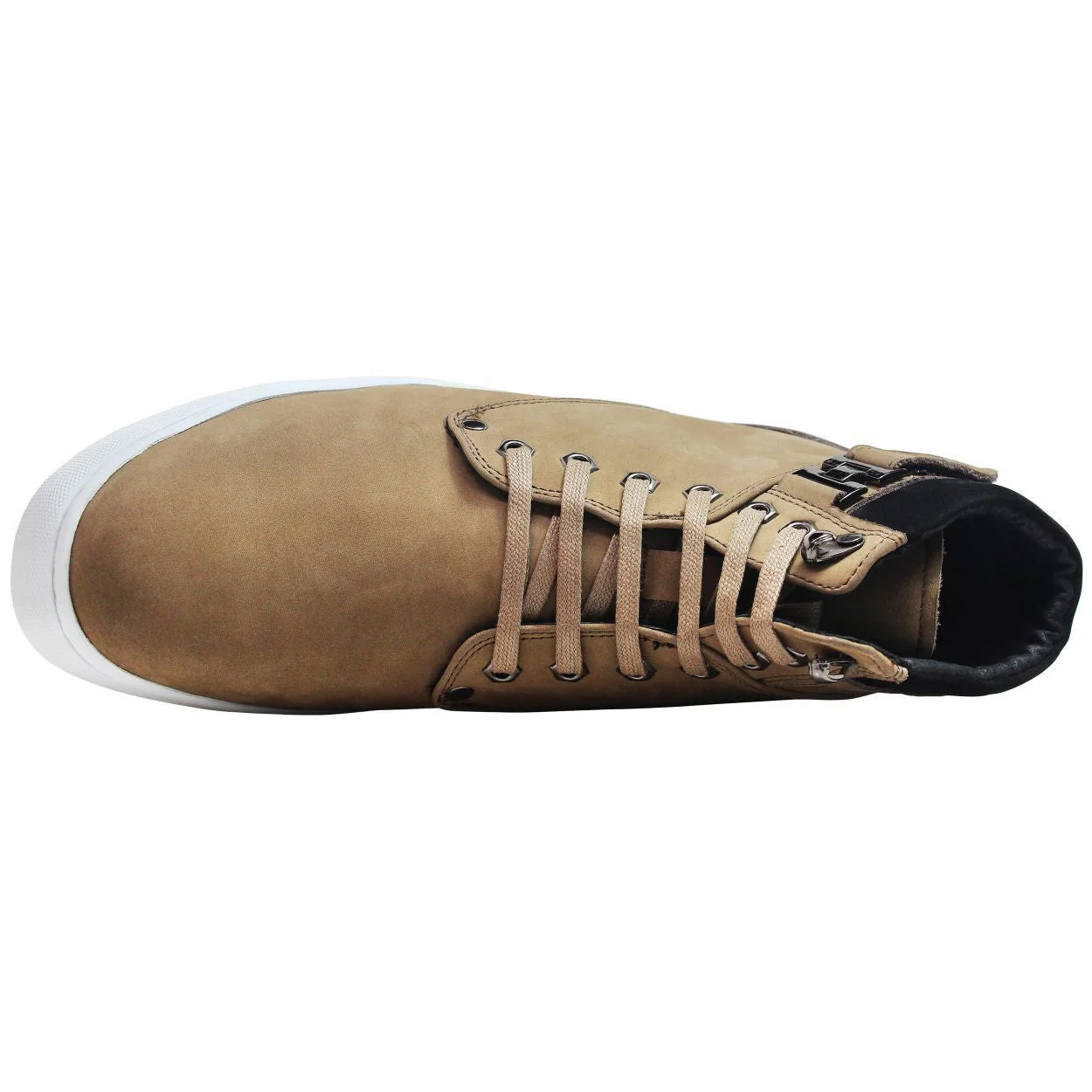 T53121 - 2.6 Inches Taller (Nubuck Tan) - High Top Men's Sneak-boot - Image 2