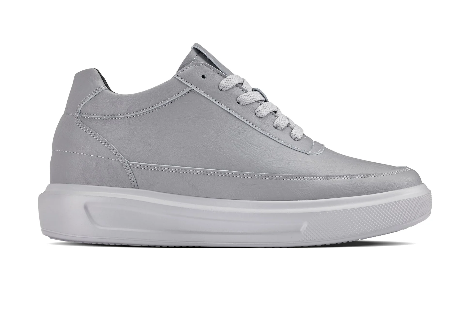 X1648 - 2.8 Inches Taller (Pewter Grey) - Lightweight Men's Sneakers - Image 2