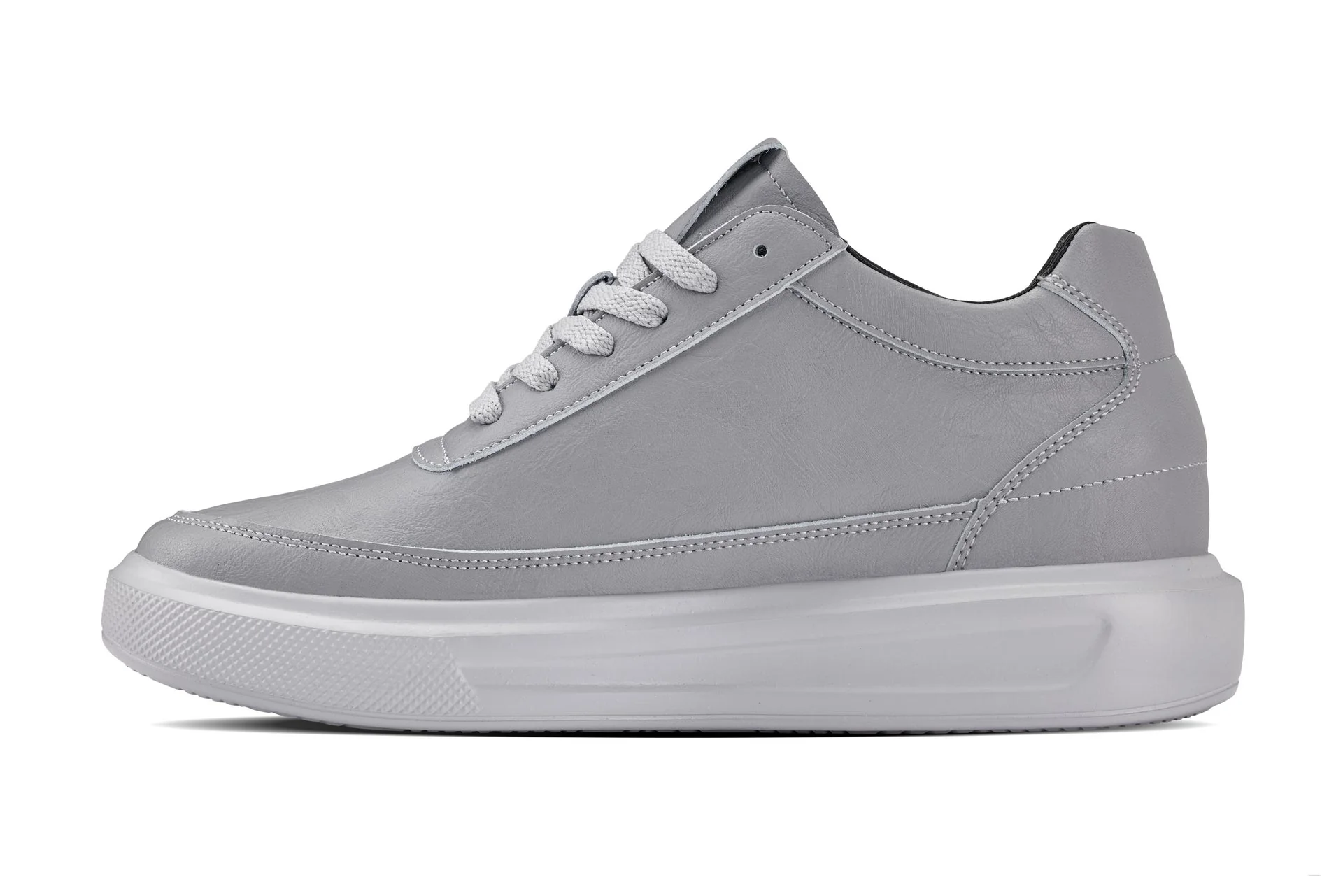 X1648 - 2.8 Inches Taller (Pewter Grey) - Lightweight Men's Sneakers - Image 3