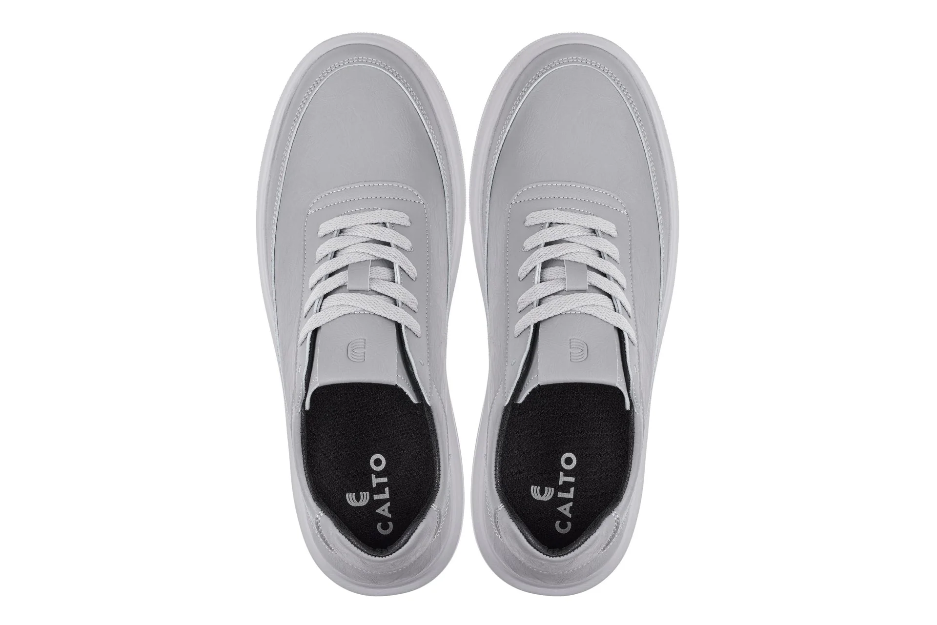 X1648 - 2.8 Inches Taller (Pewter Grey) - Lightweight Men's Sneakers - Image 4