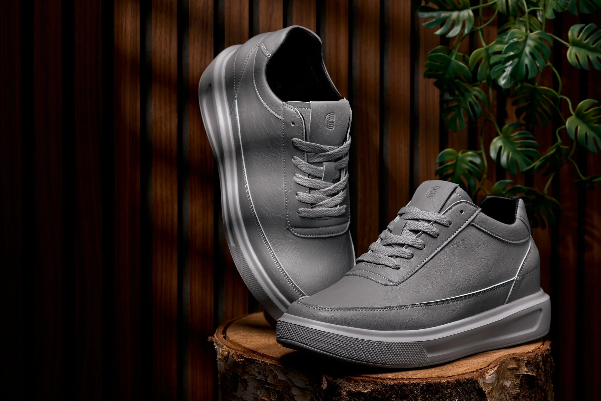 X1648 - 2.8 Inches Taller (Pewter Grey) - Lightweight Men's Sneakers - Image 7