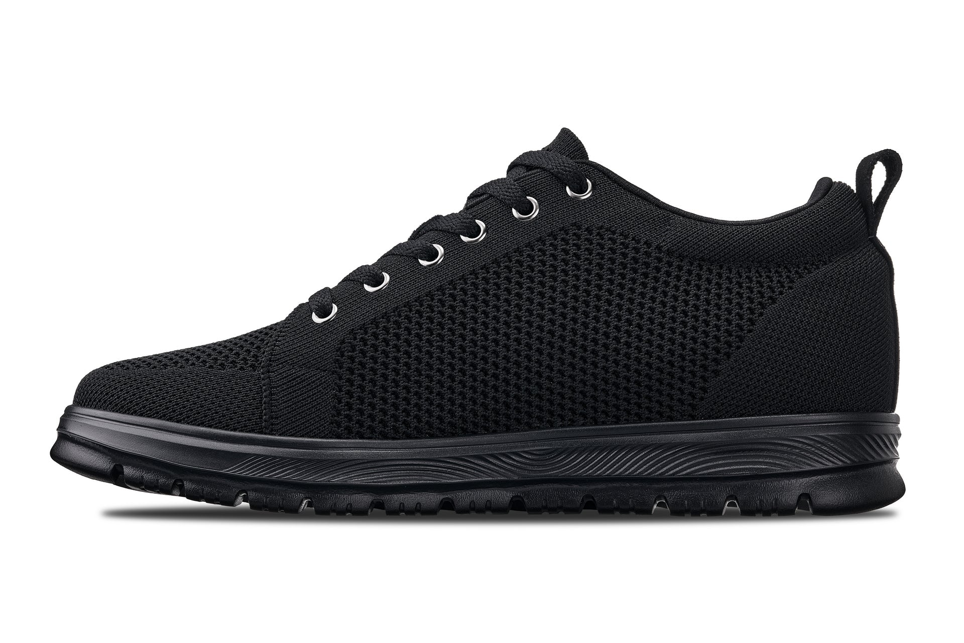 X2320 - 2.4 Inches Taller (Black/Black Sole) - Lace Up Casual Men's Sneakers - Image 3