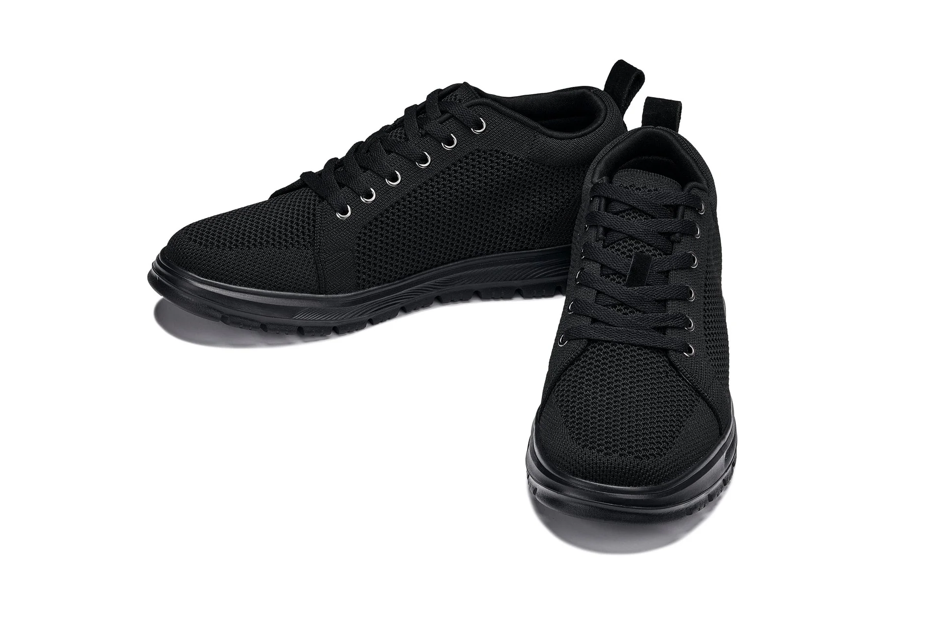 X2320 - 2.4 Inches Taller (Black/Black Sole) - Lace Up Casual Men's Sneakers - Image 5