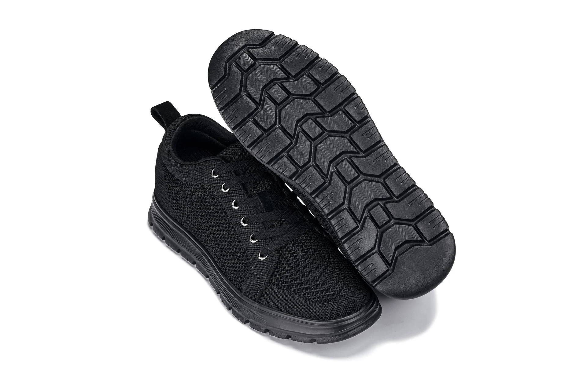 X2320 - 2.4 Inches Taller (Black/Black Sole) - Lace Up Casual Men's Sneakers - Image 6