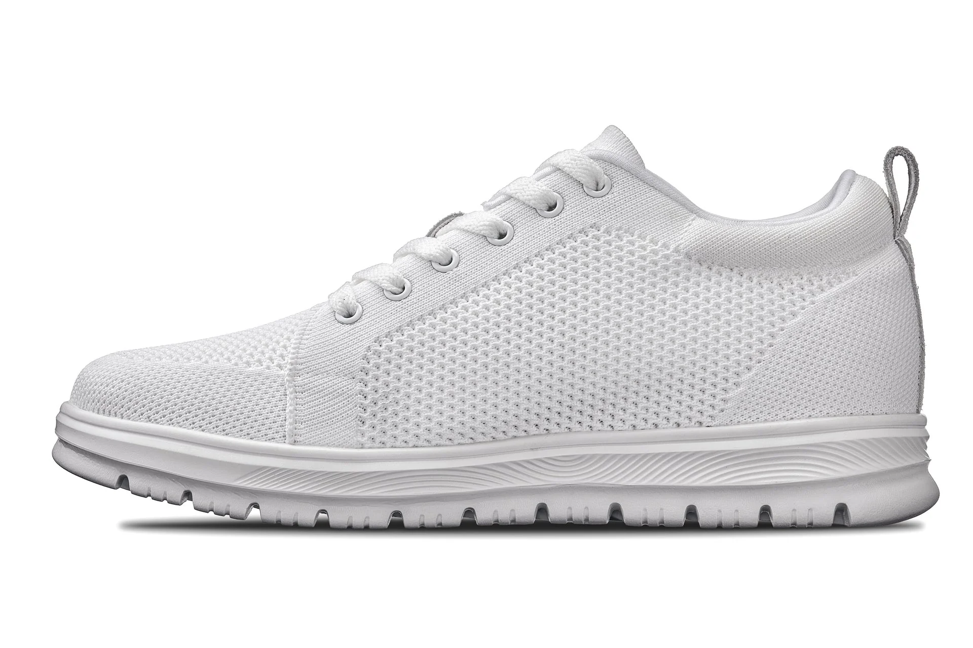 X2321 - 2.4 Inches Taller (White/White Sole) - Lace Up Men's Casual Sneakers - Image 3