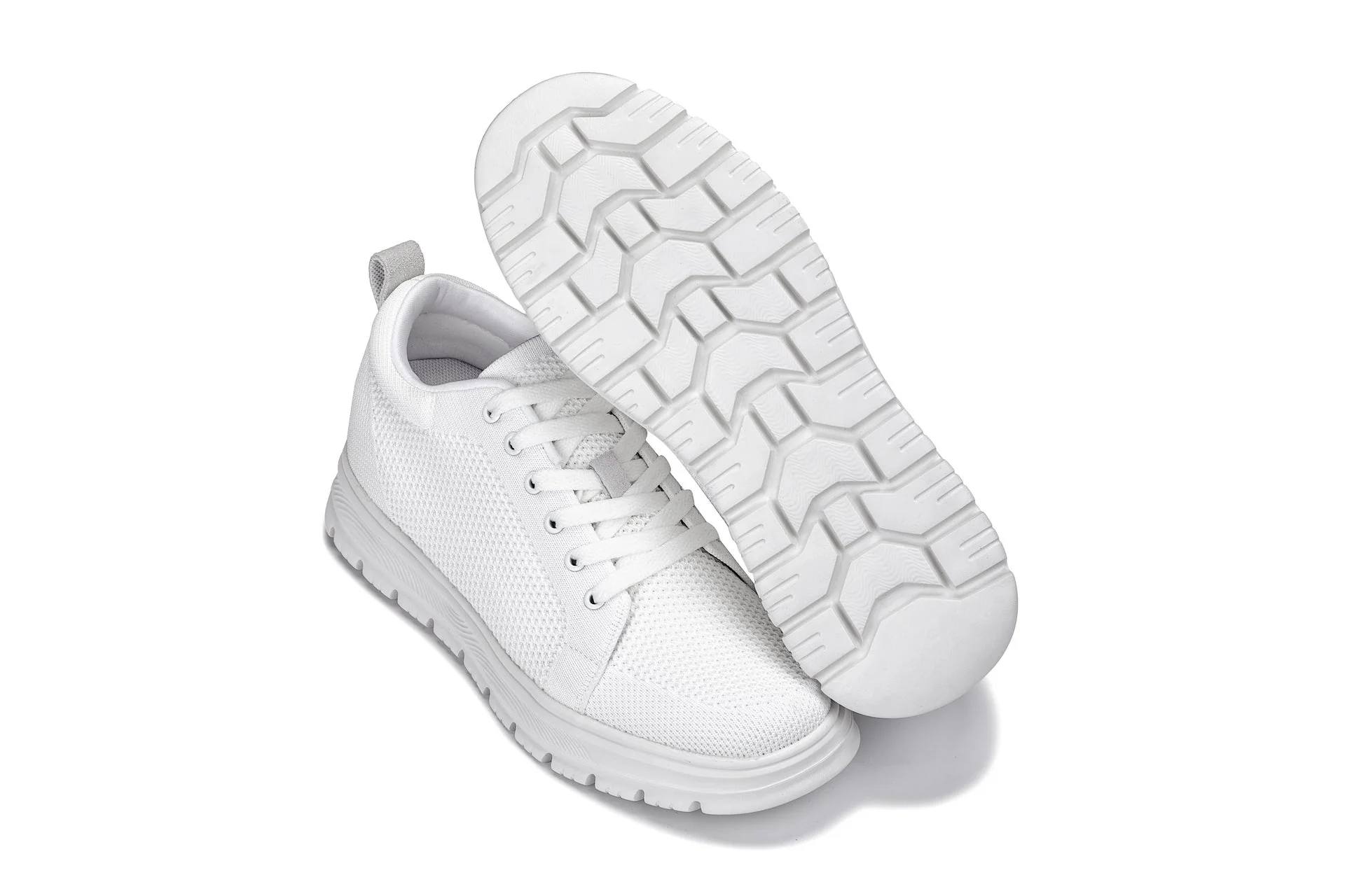 X2321 - 2.4 Inches Taller (White/White Sole) - Lace Up Men's Casual Sneakers - Image 6