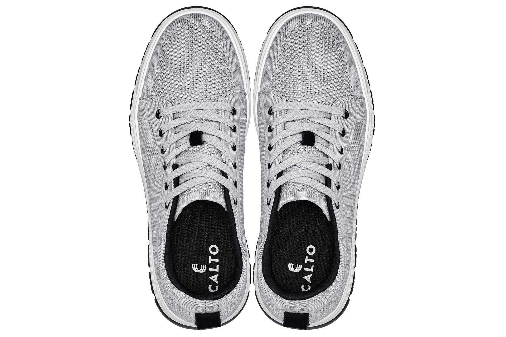 X2324 - 2.4 Inches Taller (Pewter Grey/White) - Lace Up Casual Men's Sneaker - Image 4