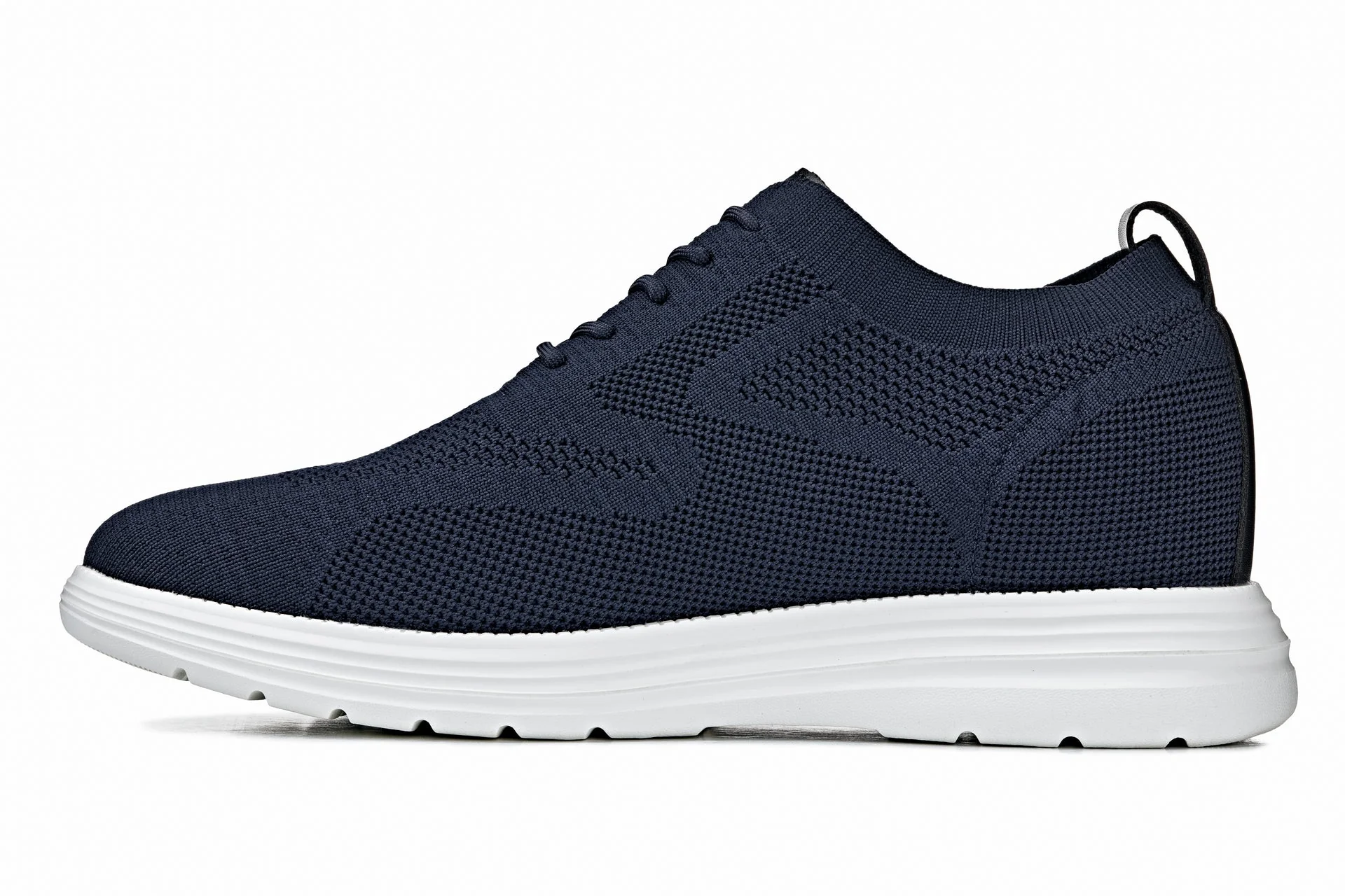 X2634 - 2.8 Inches Taller (Night Blue) - Lace Up Casual Men's Walker Shoes - Image 3