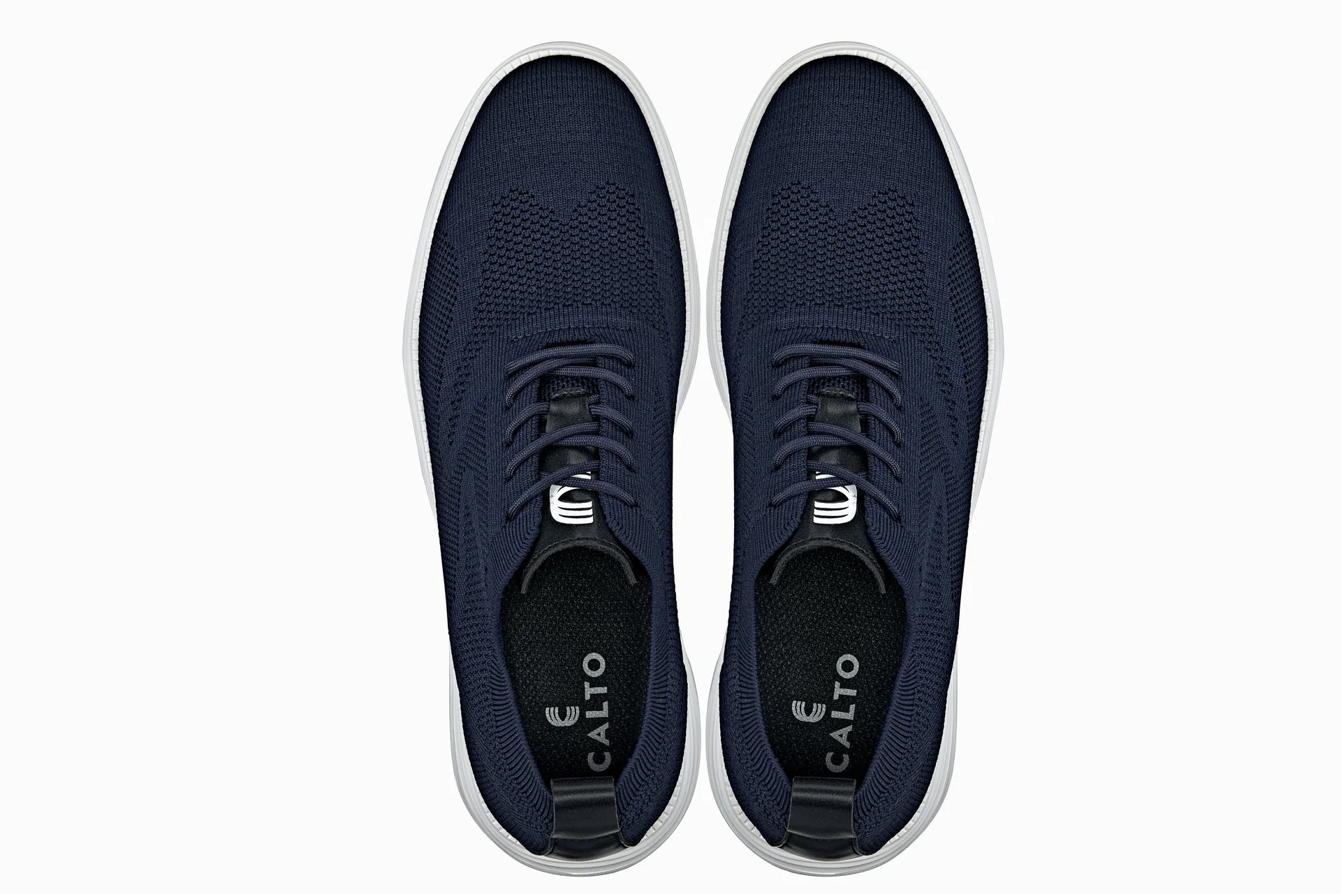 X2634 - 2.8 Inches Taller (Night Blue) - Lace Up Casual Men's Walker Shoes - Image 4