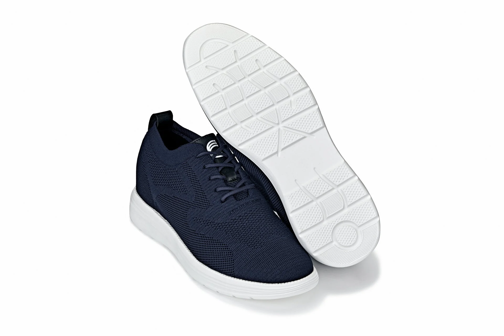 X2634 - 2.8 Inches Taller (Night Blue) - Lace Up Casual Men's Walker Shoes - Image 6