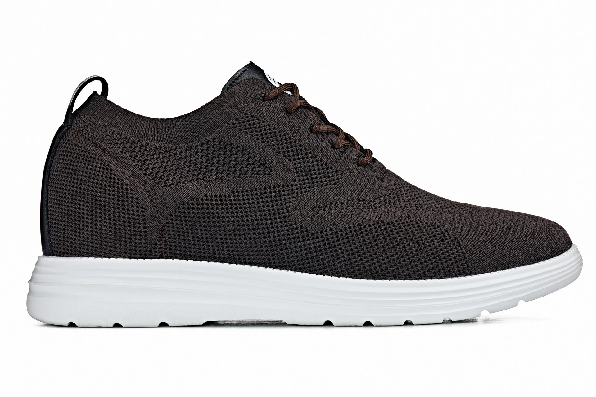 X2635 - 2.8 Inches Taller (Coffee Brown) - Lace Up Casual Men's Walker Shoes - Image 2