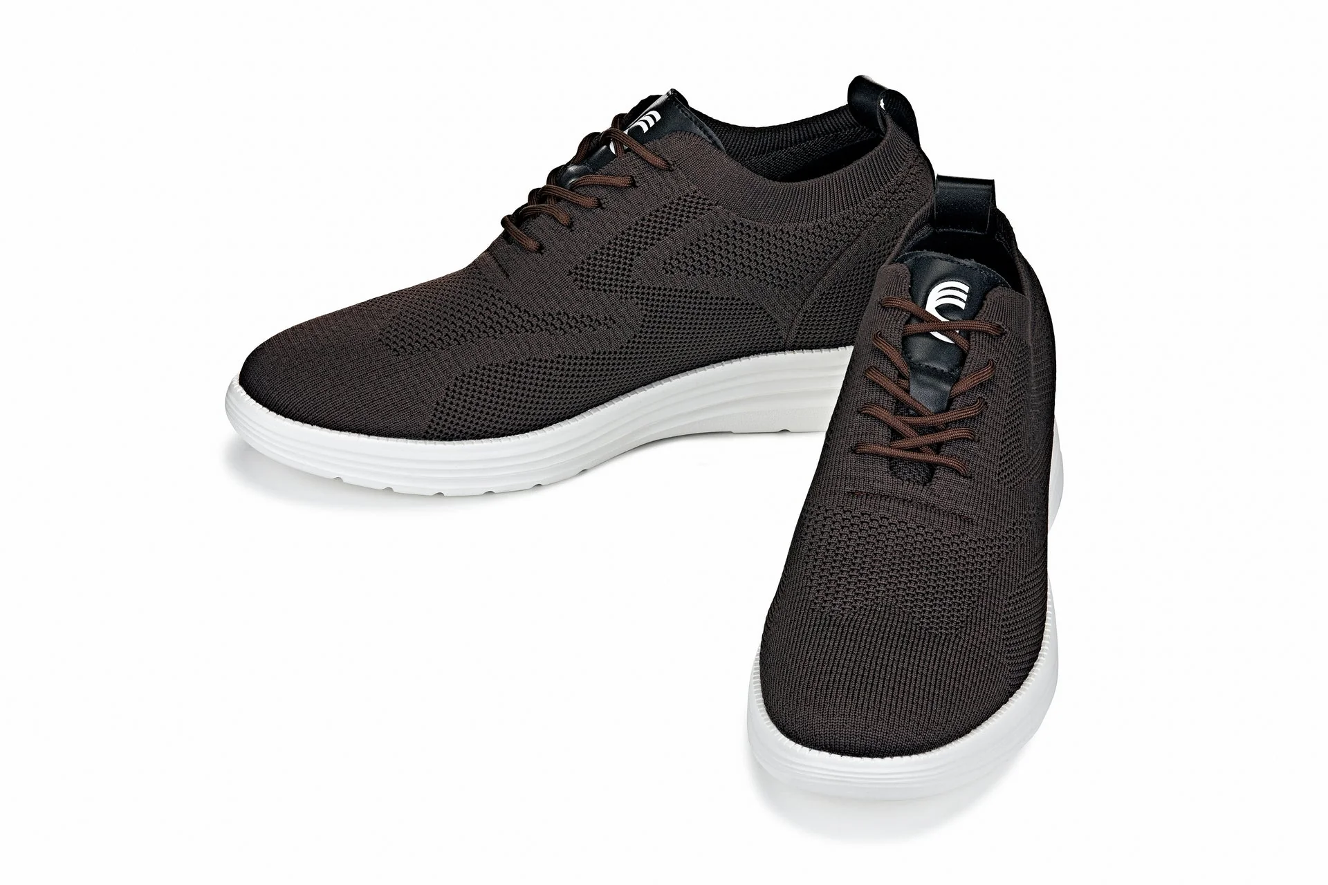 X2635 - 2.8 Inches Taller (Coffee Brown) - Lace Up Casual Men's Walker Shoes - Image 5