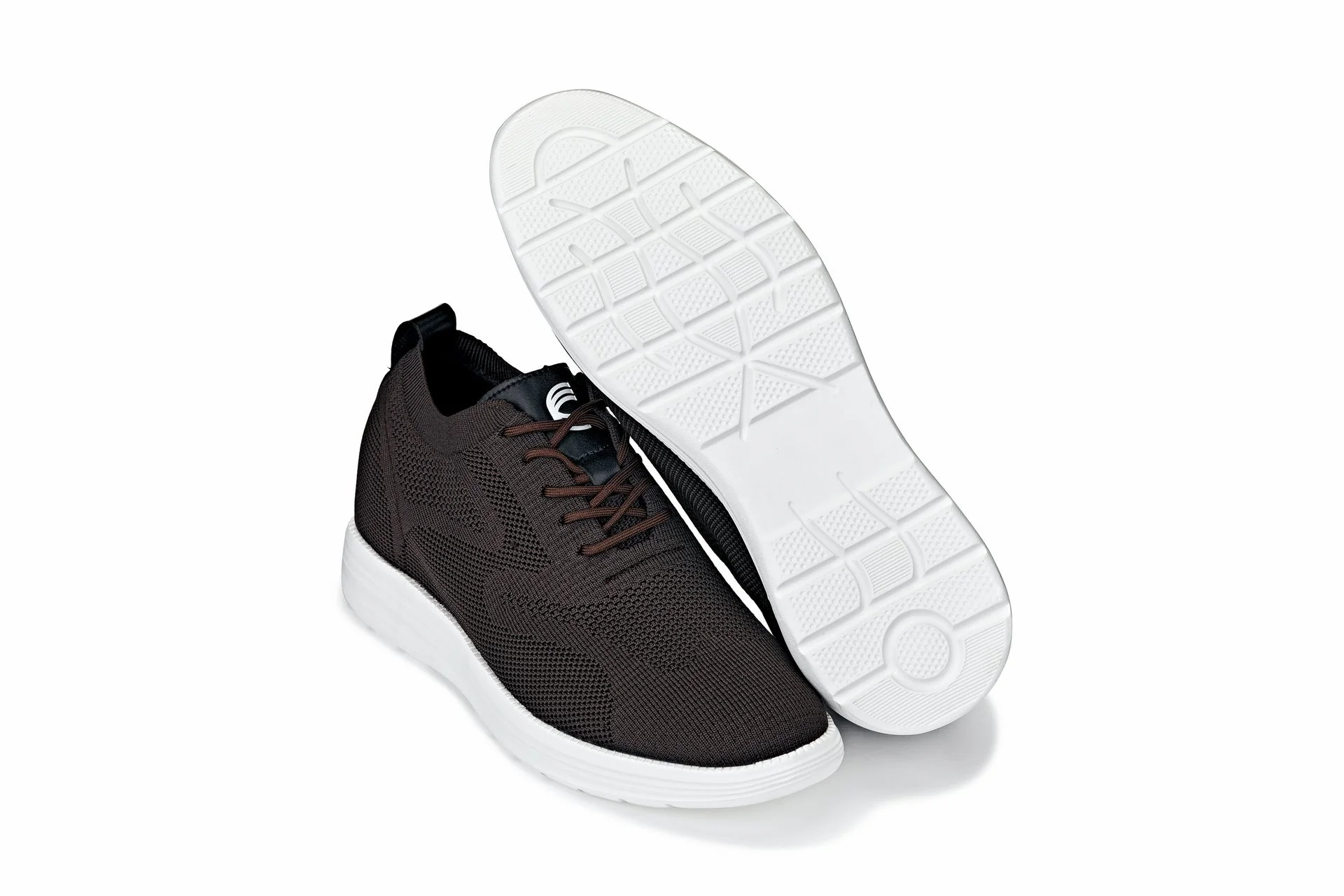 X2635 - 2.8 Inches Taller (Coffee Brown) - Lace Up Casual Men's Walker Shoes - Image 6