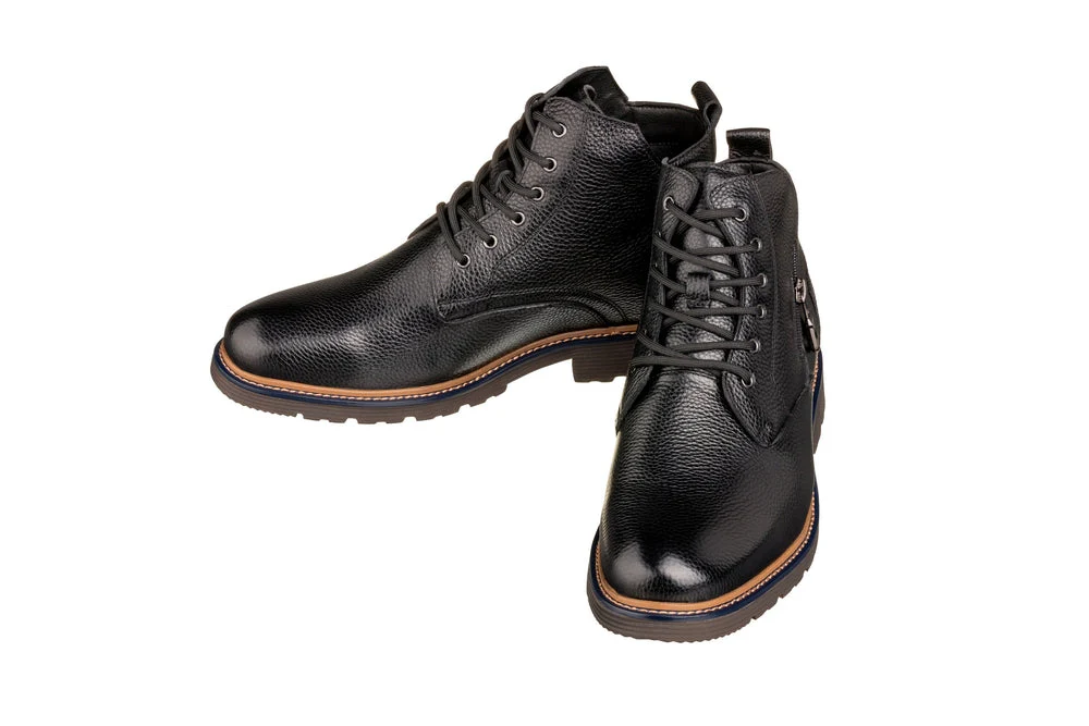 Y42071 - 2.8 Inches Taller (Black) - Dressy Casual Men's Boots - Image 4