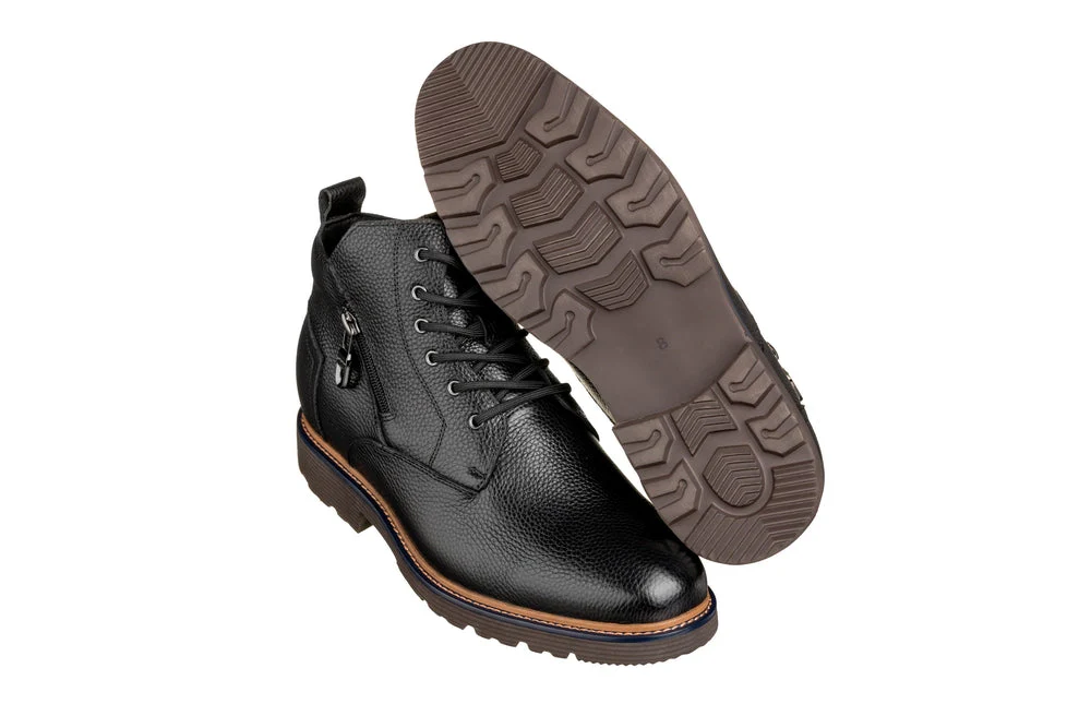 Y42071 - 2.8 Inches Taller (Black) - Dressy Casual Men's Boots - Image 5
