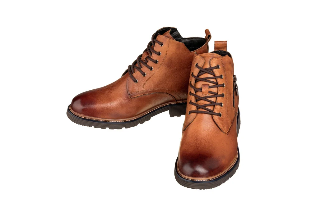 Y42072 - 2.8 Inches Taller (Brown) - Dressy Casual Men's Boots - Image 4