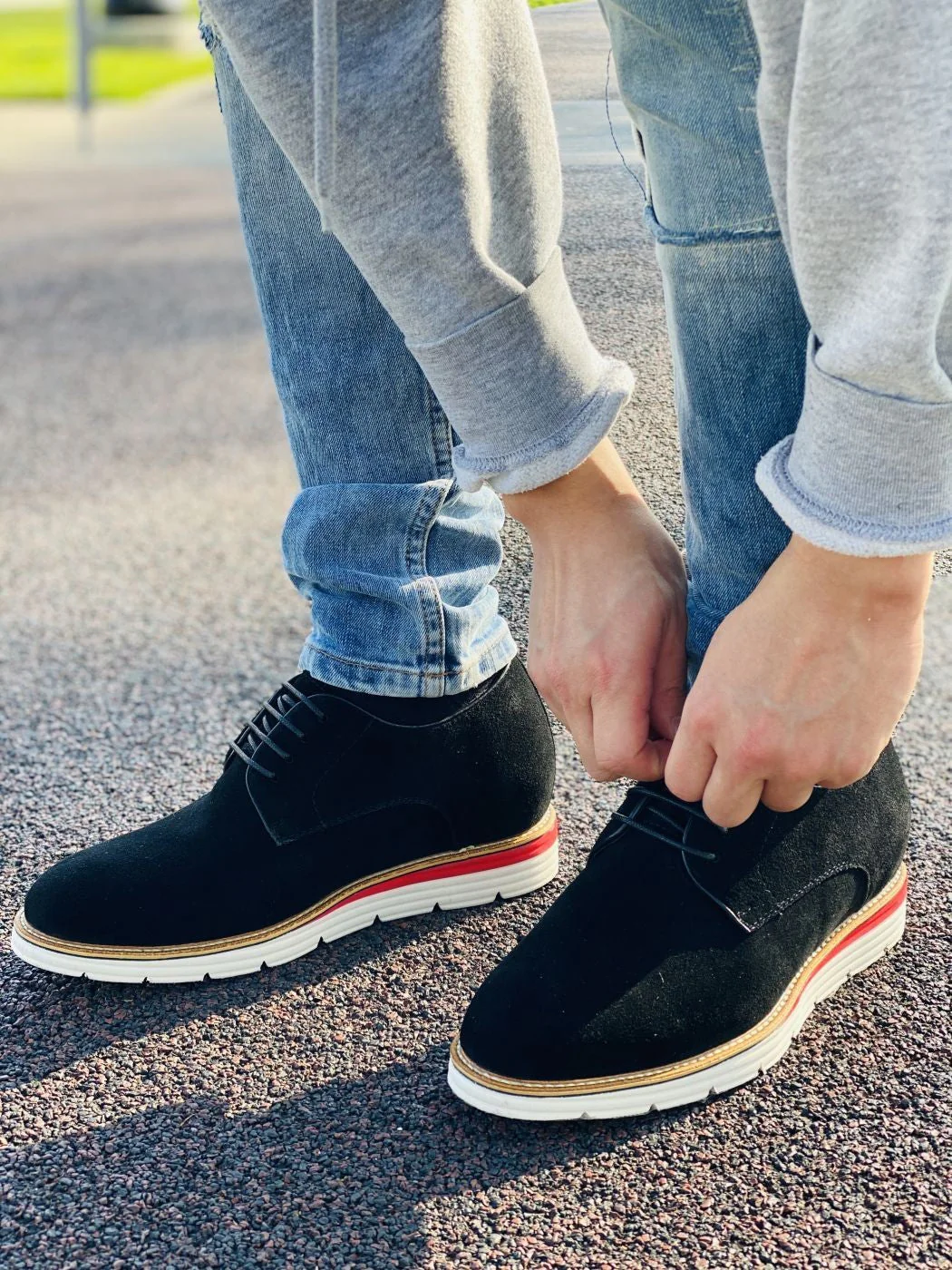 Y4222 - 3.2 Inches Taller (Nubuck Black) - Men's Shoes - Image 7