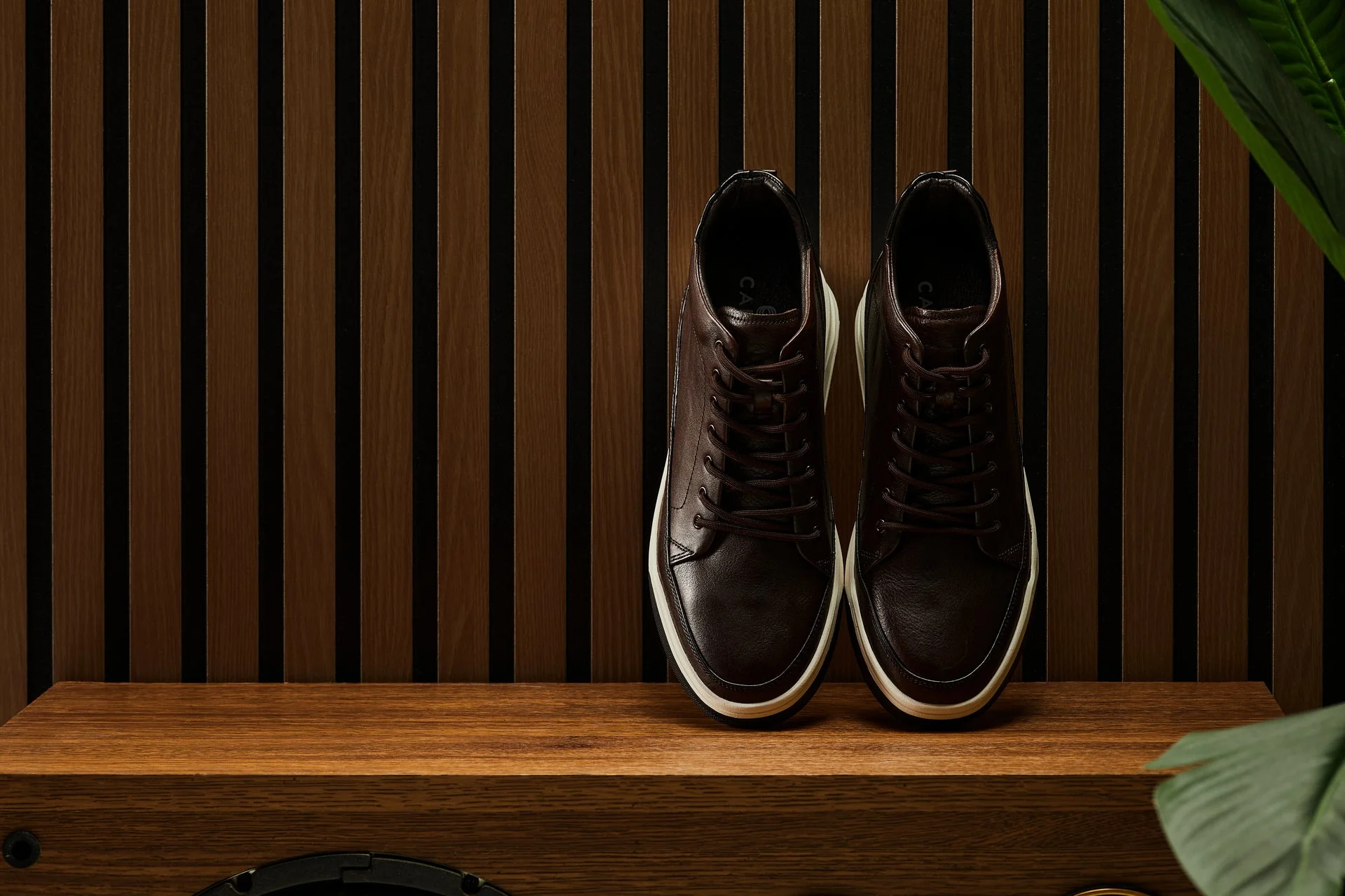 Y7152 - 2.6 Inches Taller (Coffee Brown) - Leather Ankle Top Men's Sneak-Boot - Image 7