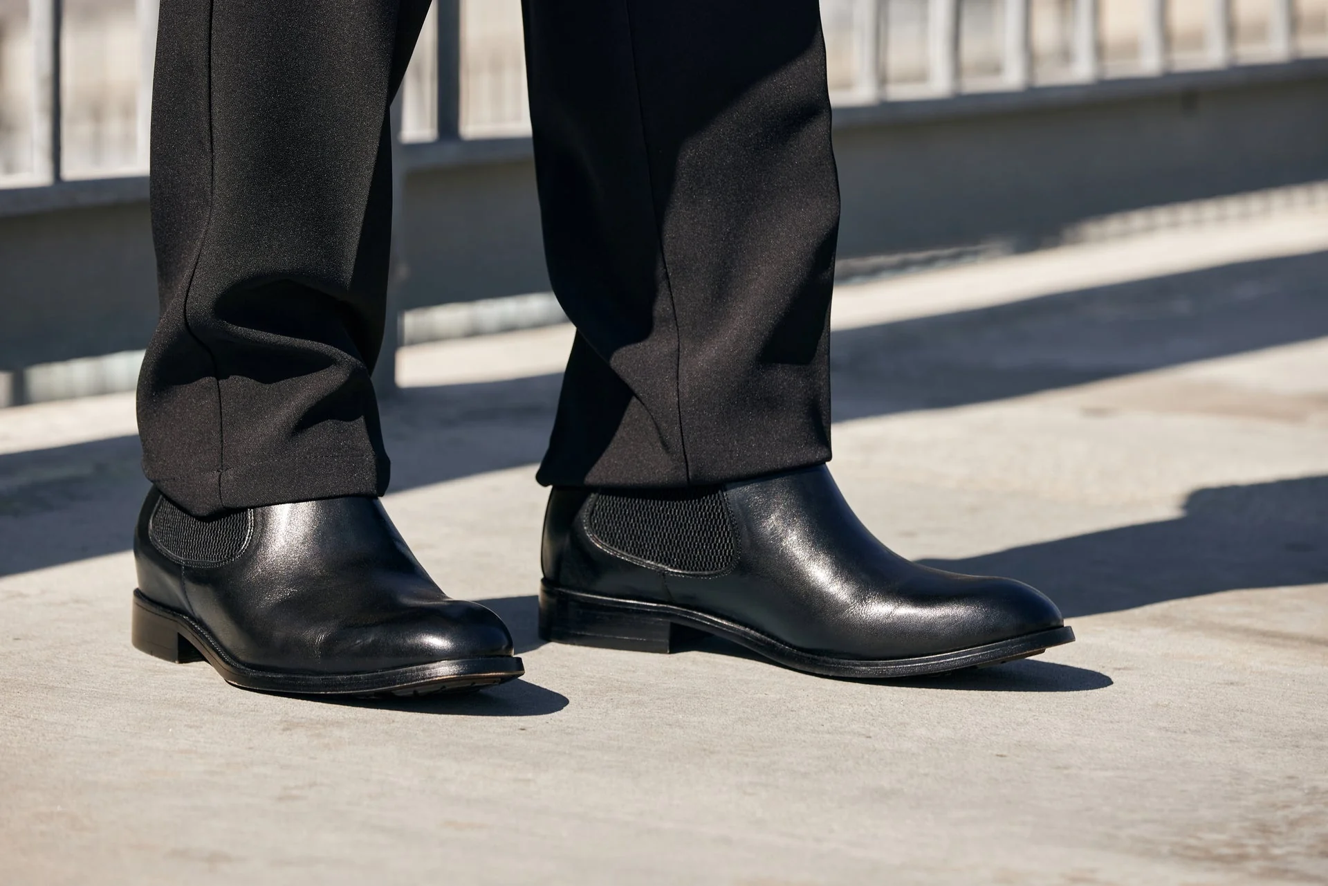 Y72230 - 2.8 Inches Taller (Black) - Chelsea Men's Boots - Image 8