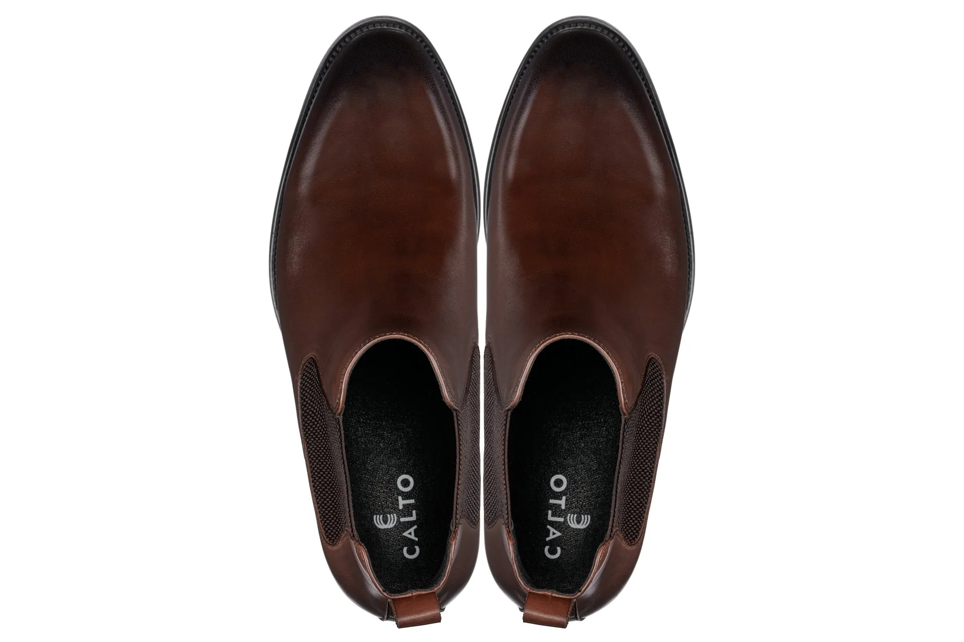 Y72231 - 2.8 Inches Taller (Coffee Brown) - Chelsea Men's Boots - Image 4