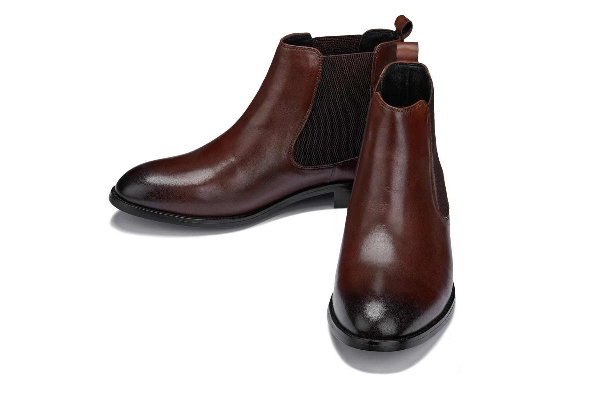 Y72231 - 2.8 Inches Taller (Coffee Brown) - Chelsea Men's Boots - Image 5