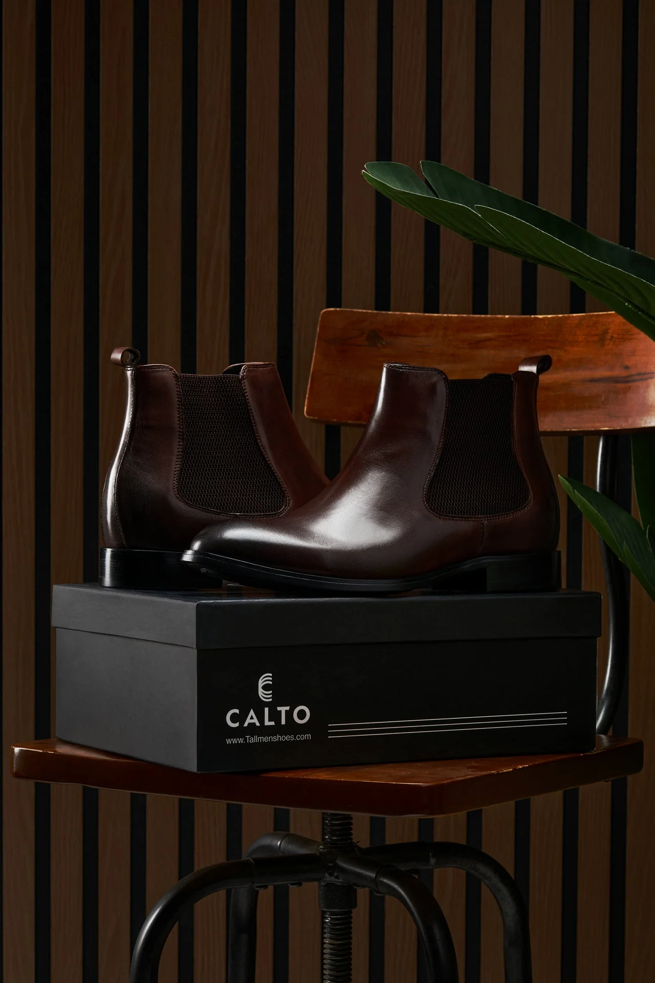 Y72231 - 2.8 Inches Taller (Coffee Brown) - Chelsea Men's Boots - Image 7