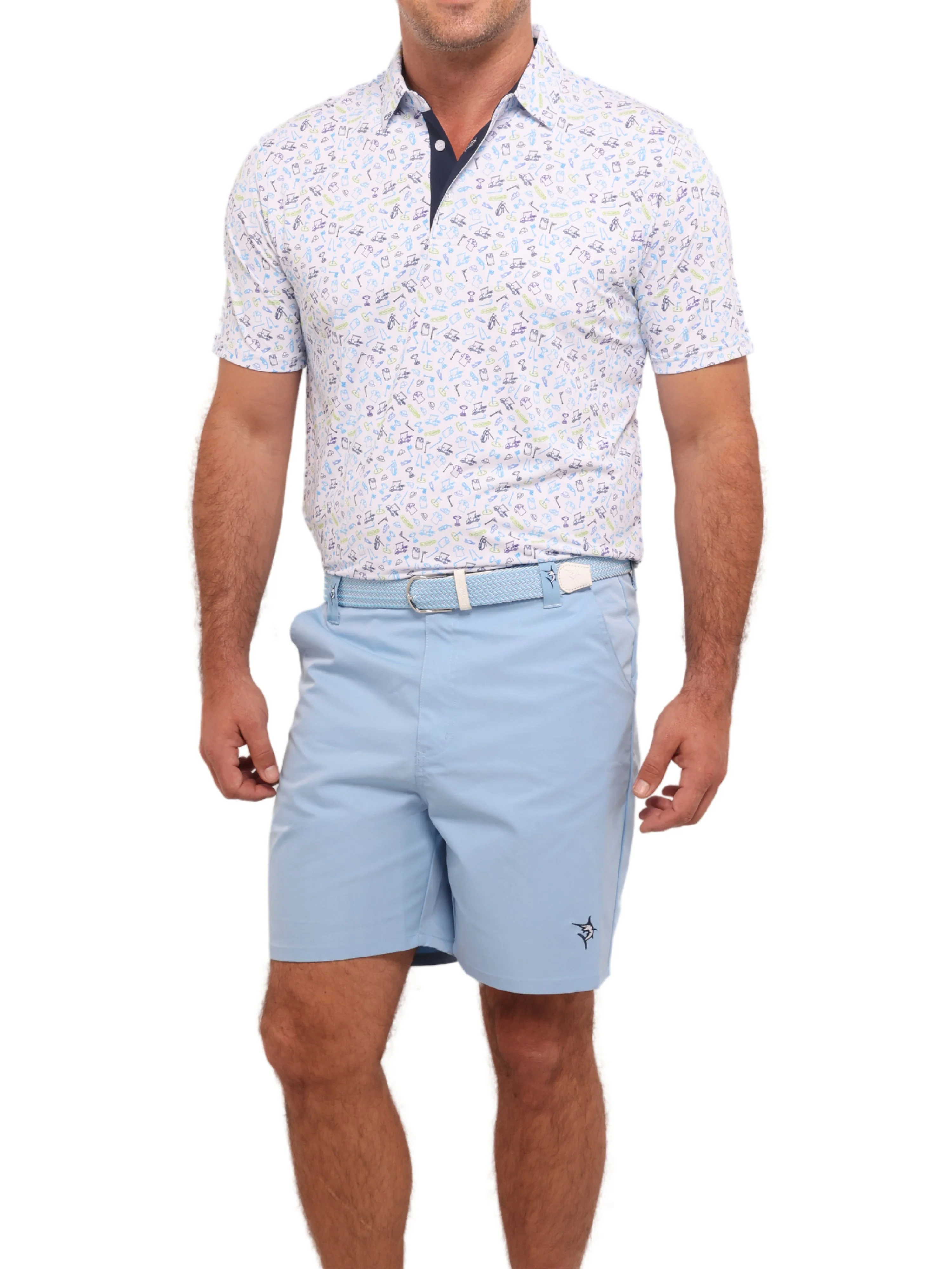 Men's Captain Shorts. Light Blue - Image 3