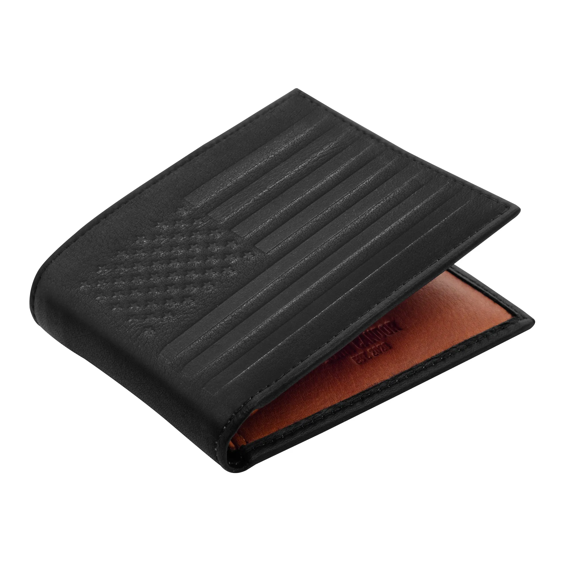 Carry-It-All Bifold Men's Leather Wallet (American Flag optional) - Image 11
