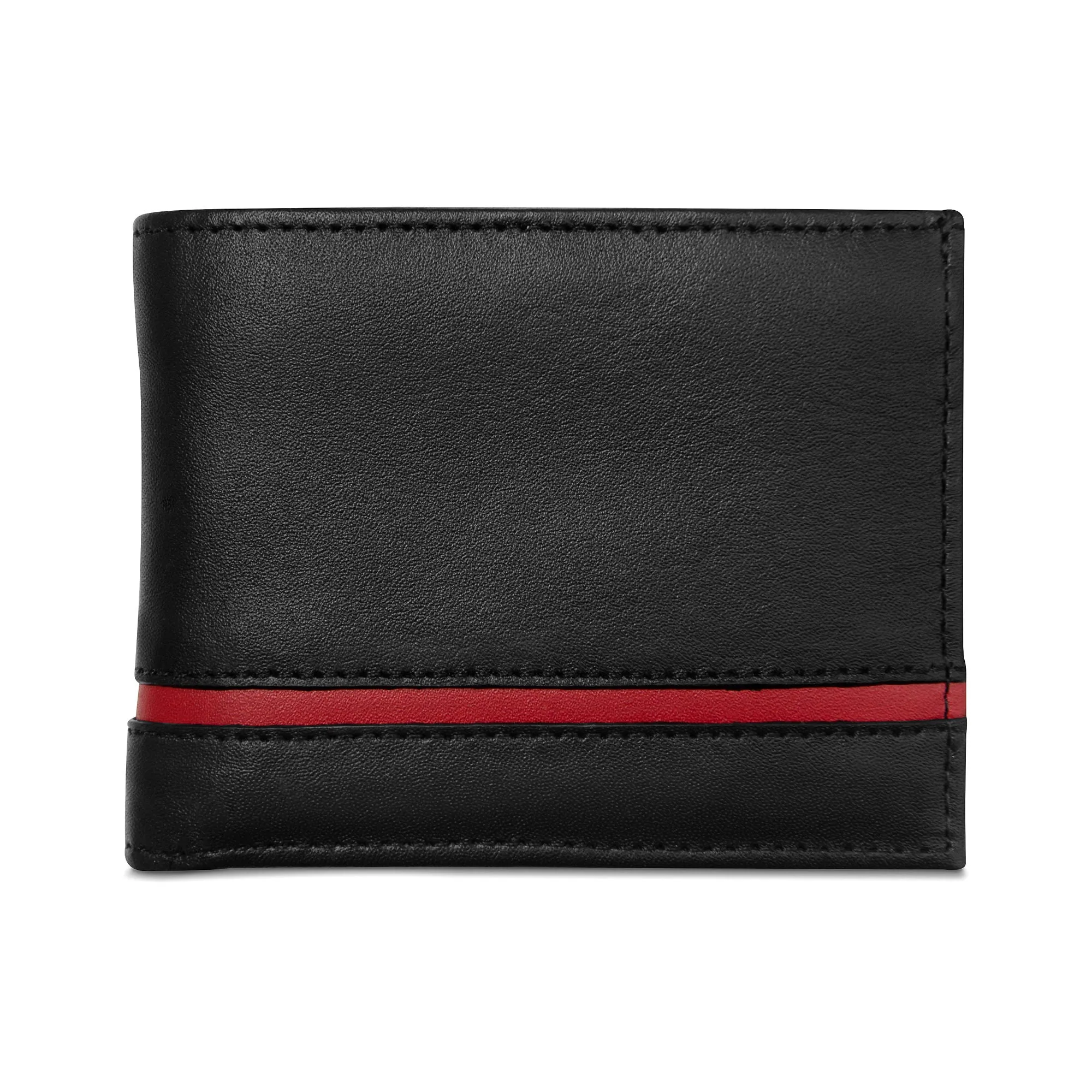 Carry-It-All Bifold Men's Leather Wallet (American Flag optional) - Image 20