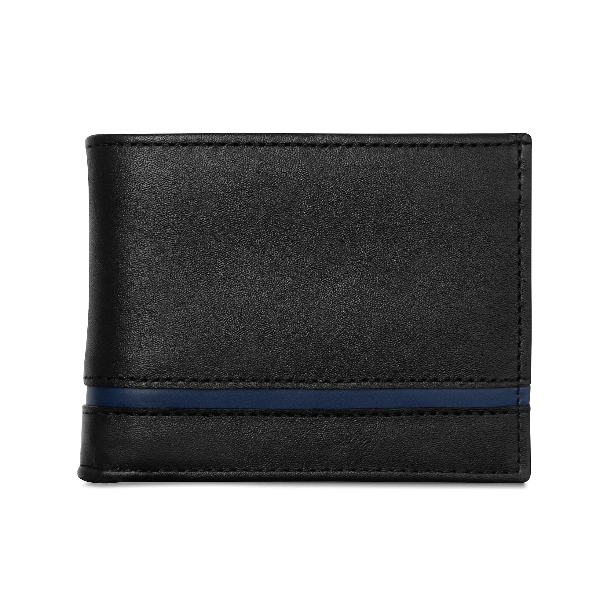 Carry-It-All Bifold Men's Leather Wallet (American Flag optional) - Image 24