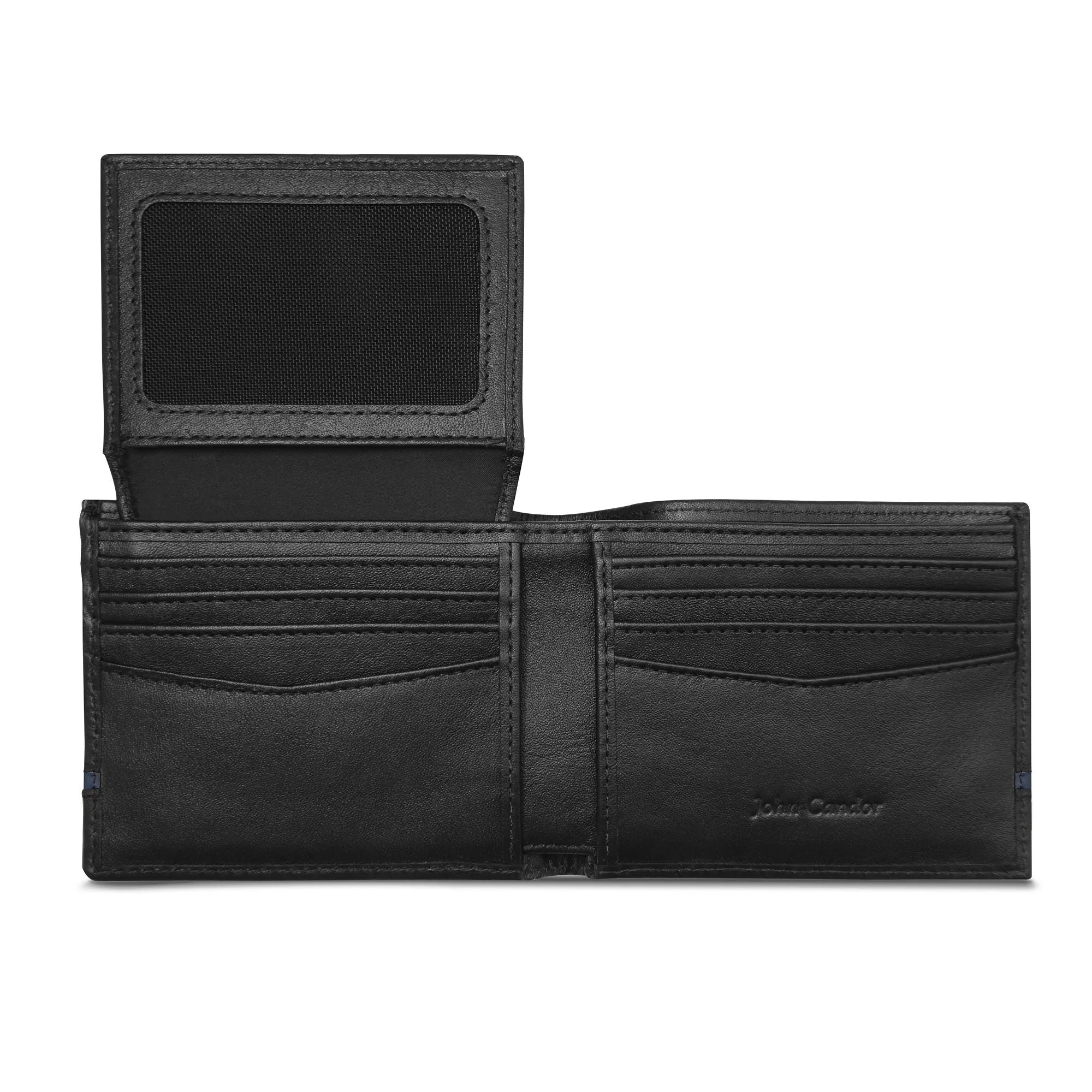 Carry-It-All Bifold Men's Leather Wallet (American Flag optional) - Image 25