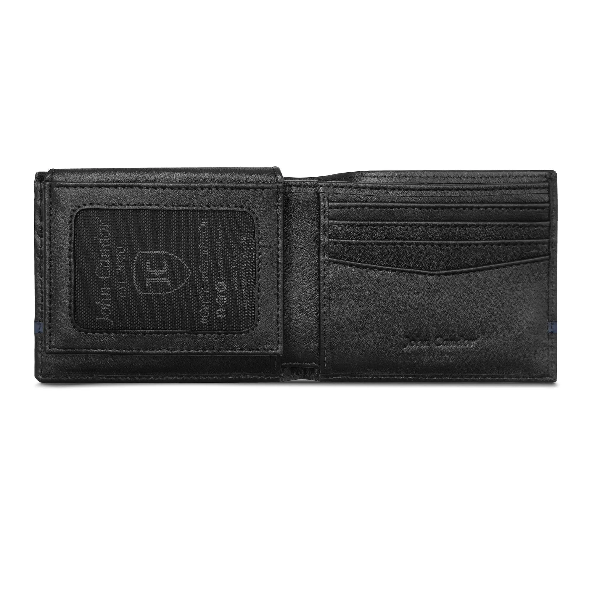 Carry-It-All Bifold Men's Leather Wallet (American Flag optional) - Image 26