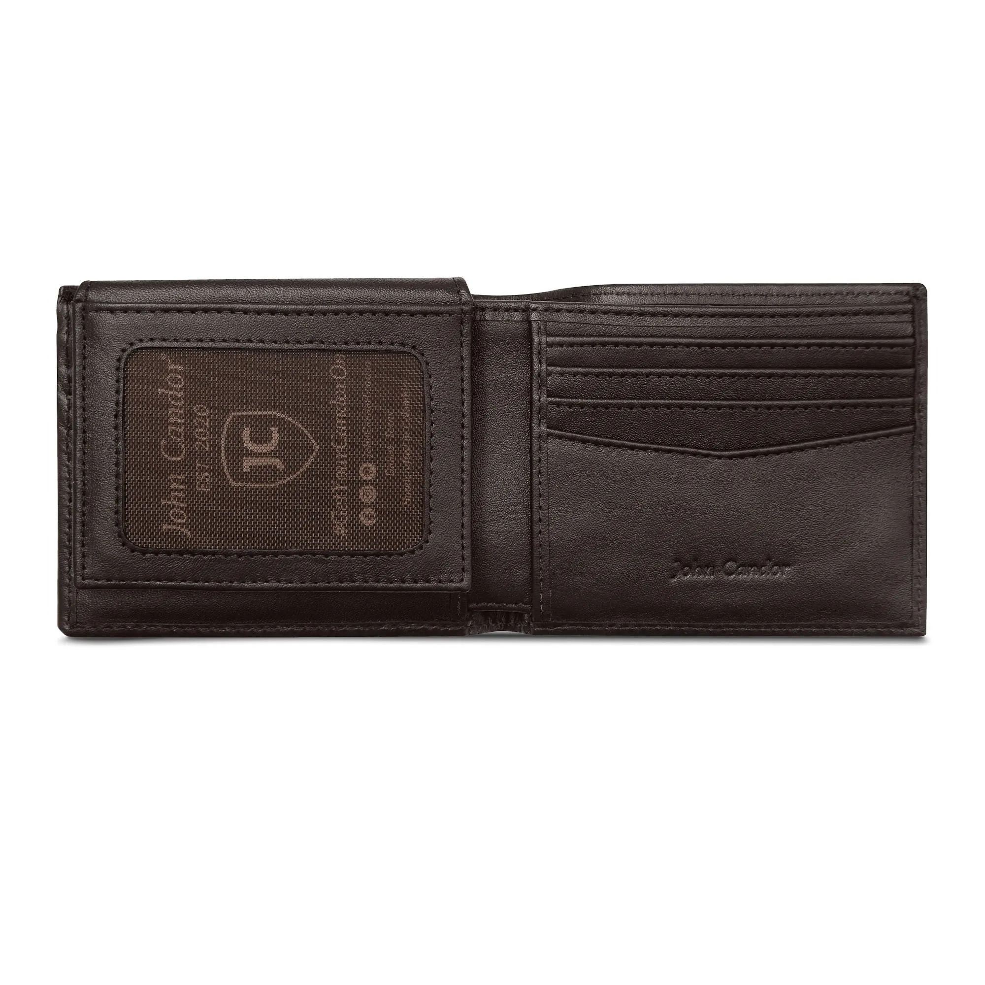 Carry-It-All Bifold Men's Leather Wallet (American Flag optional) - Image 28